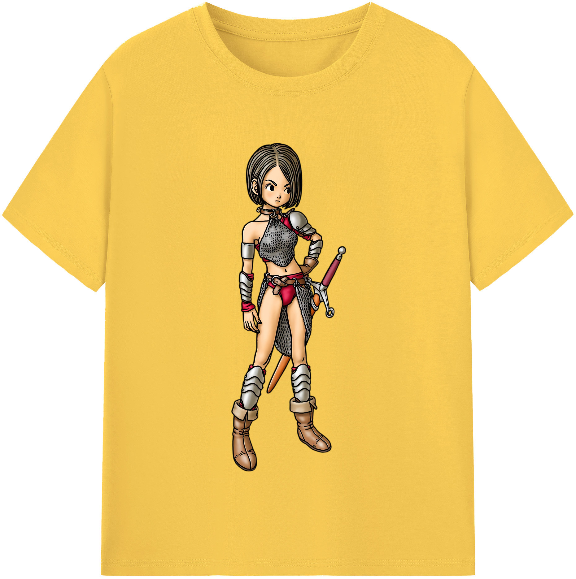 （画像用） ドラゴンクエスト Doragon Kuesuto Dragon Quest 綿100％半袖Tシャツ（フロントプリント）