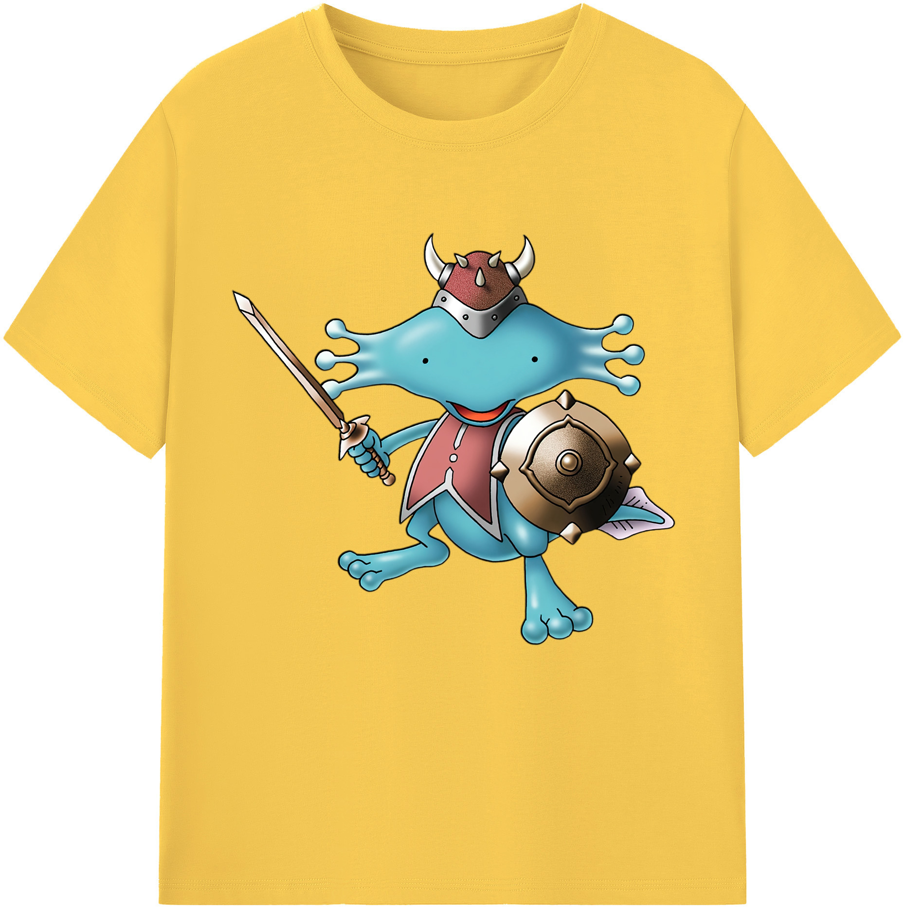 （画像用） ドラゴンクエスト Doragon Kuesuto Dragon Quest 綿100％半袖Tシャツ（フロントプリント）