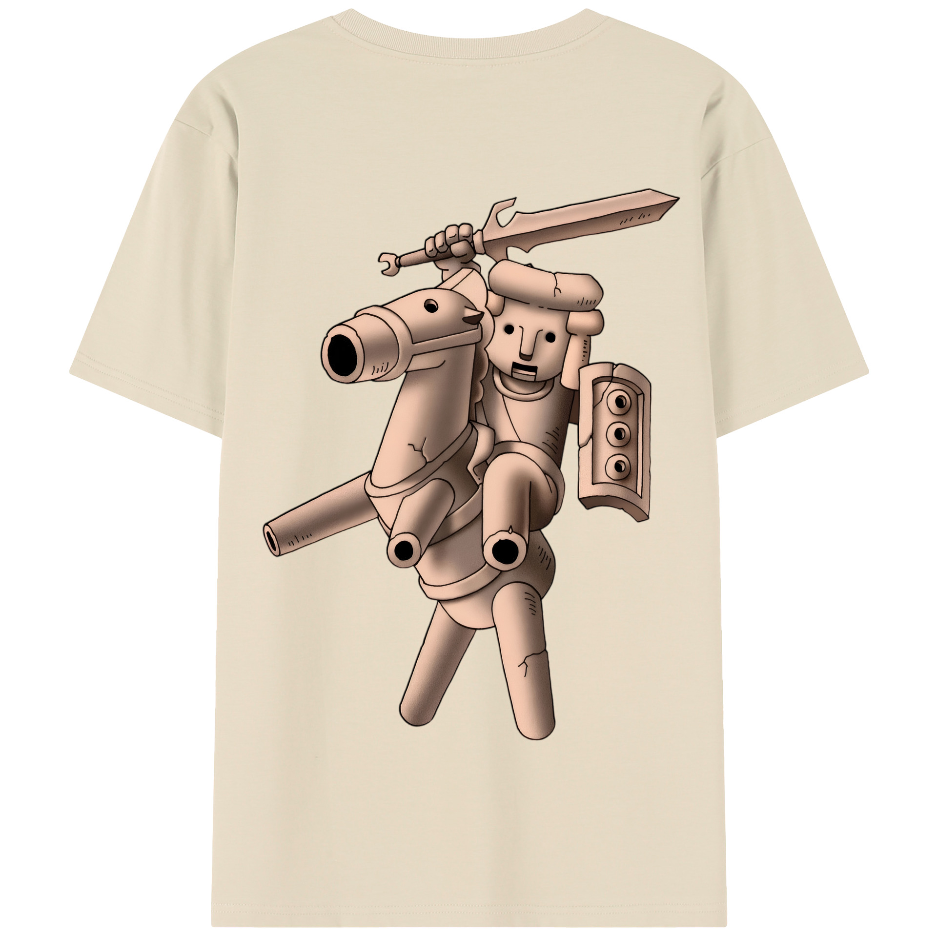 （画像用） ドラゴンクエスト Doragon Kuesuto Dragon Quest 綿100％半袖Tシャツ（背面プリント）