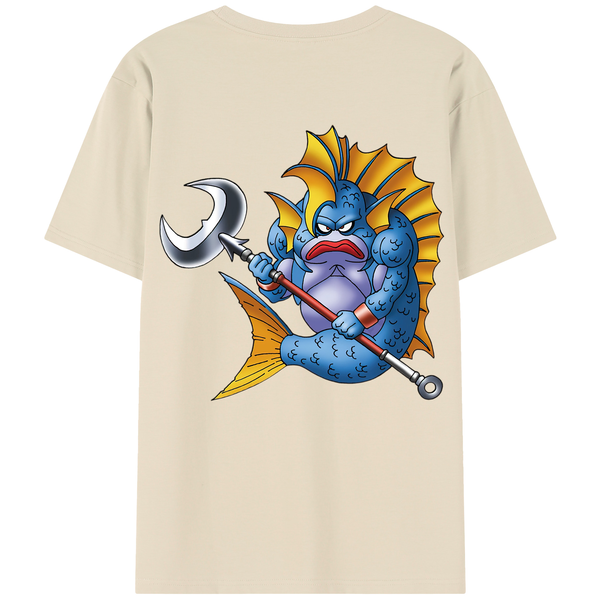 （画像用） ドラゴンクエスト Doragon Kuesuto Dragon Quest 綿100％半袖Tシャツ（背面プリント）