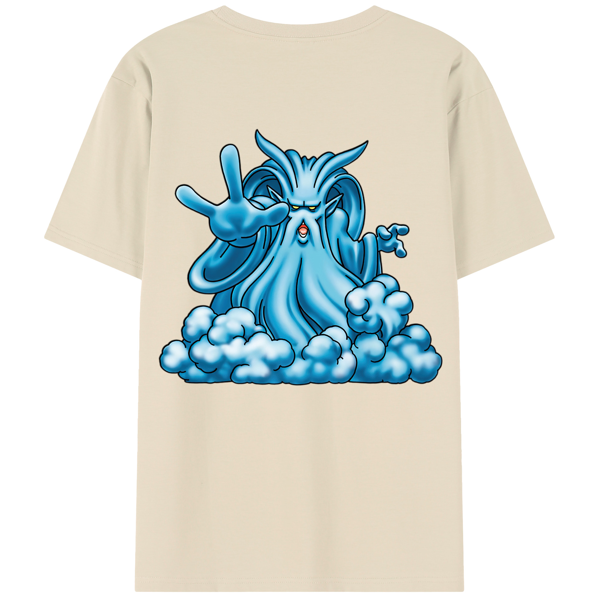 （画像用） ドラゴンクエスト Doragon Kuesuto Dragon Quest 綿100％半袖Tシャツ（背面プリント）