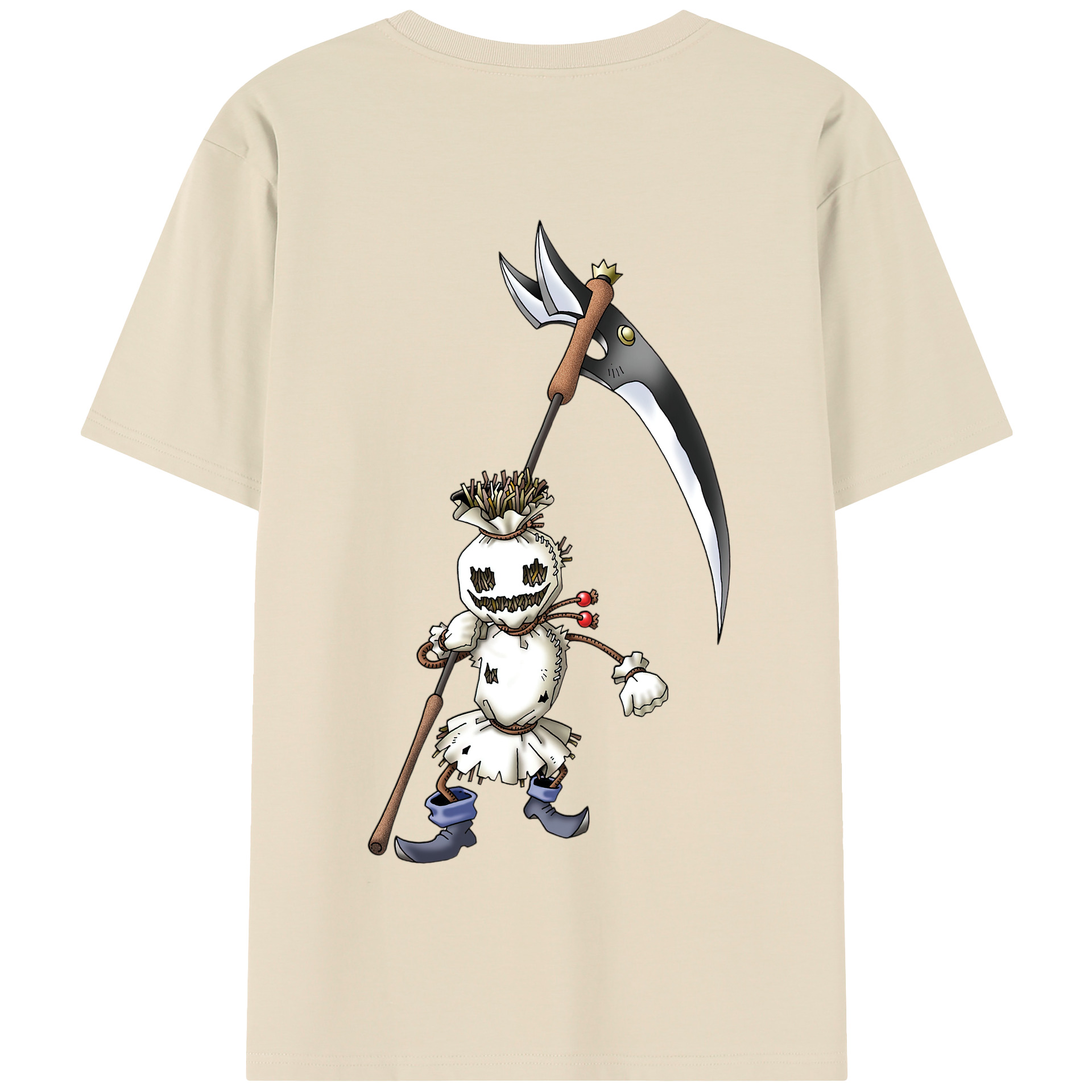 （画像用） ドラゴンクエスト Doragon Kuesuto Dragon Quest 綿100％半袖Tシャツ（背面プリント）