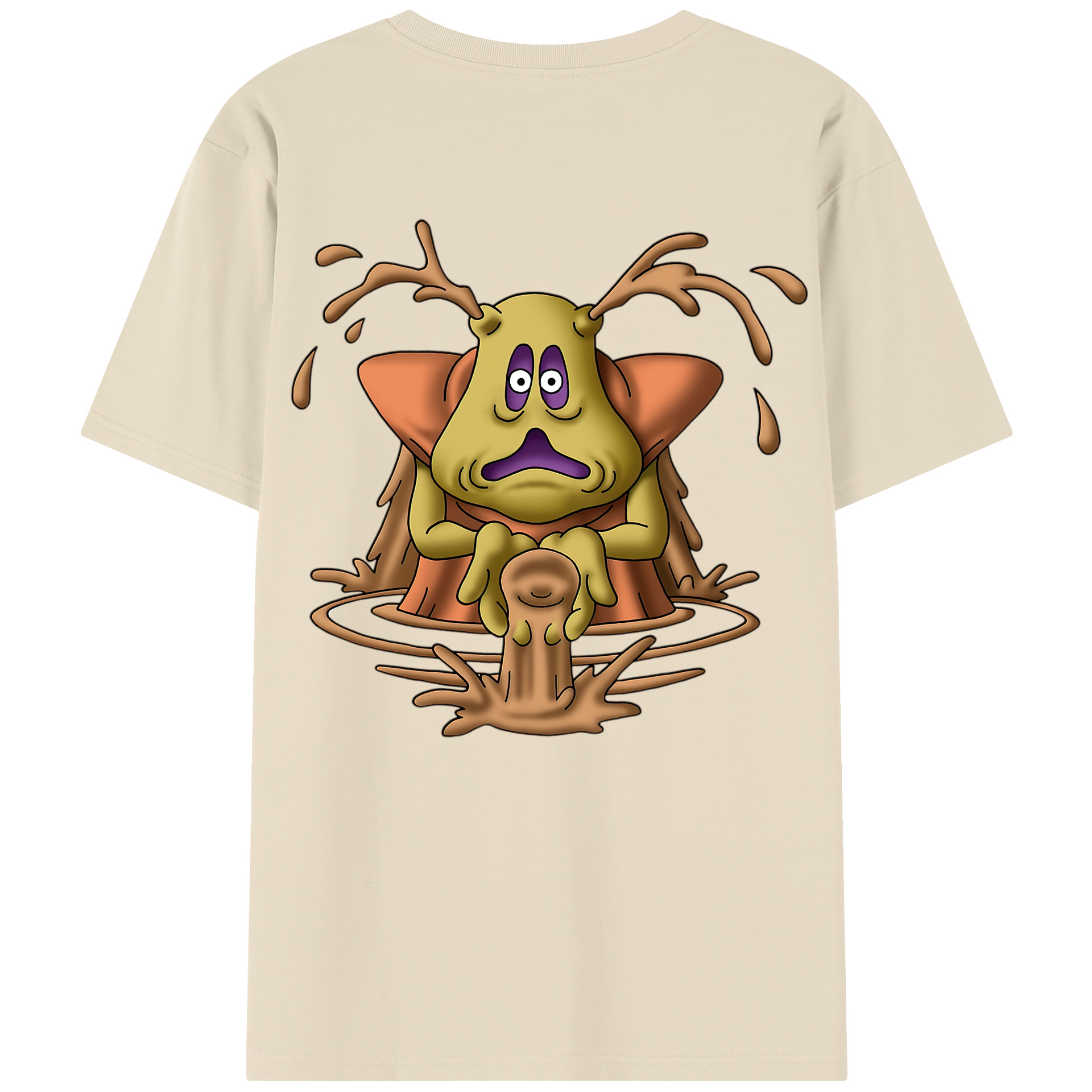 （画像用） ドラゴンクエスト Doragon Kuesuto Dragon Quest 綿100％半袖Tシャツ（背面プリント）
