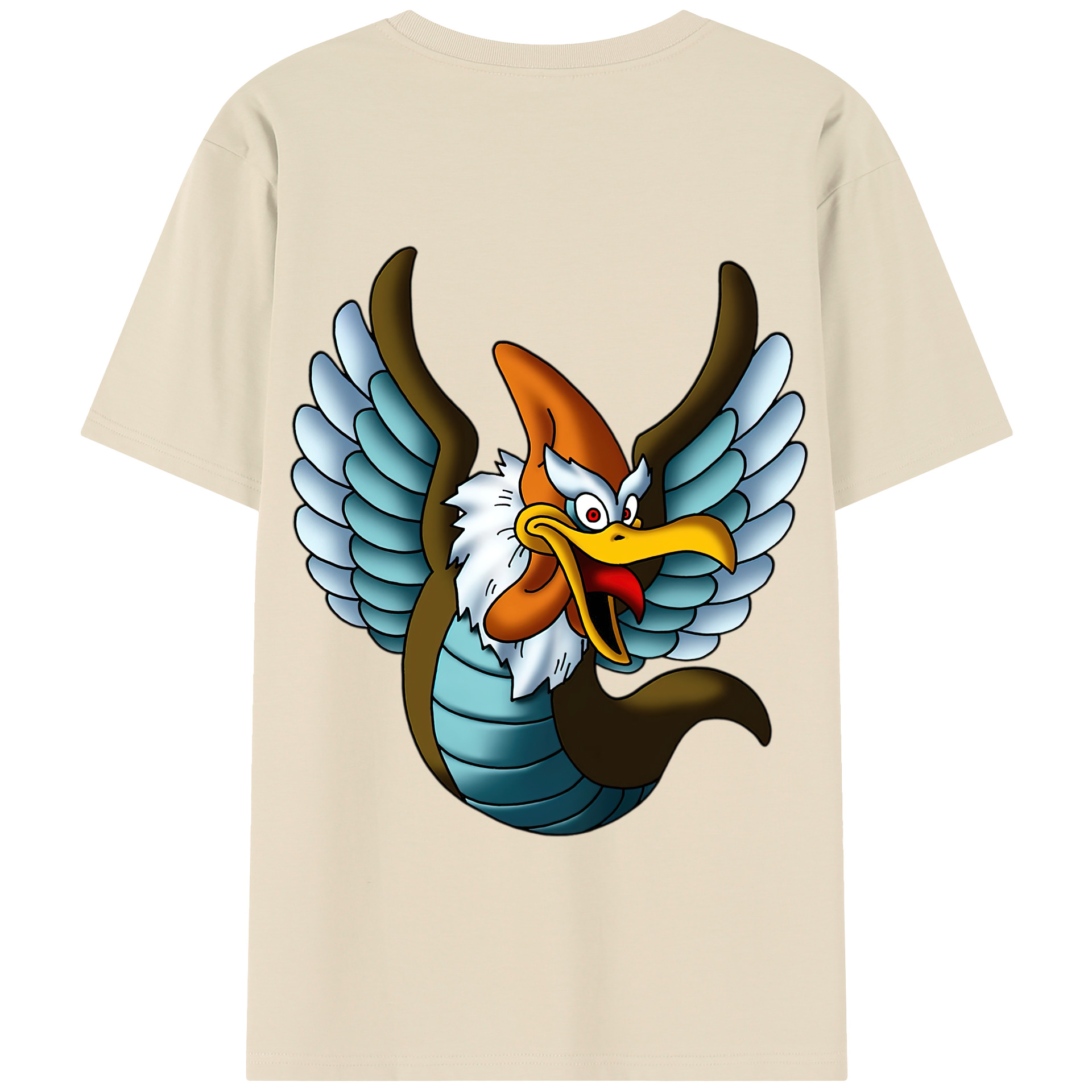 （画像用） ドラゴンクエスト Doragon Kuesuto Dragon Quest 綿100％半袖Tシャツ（背面プリント）