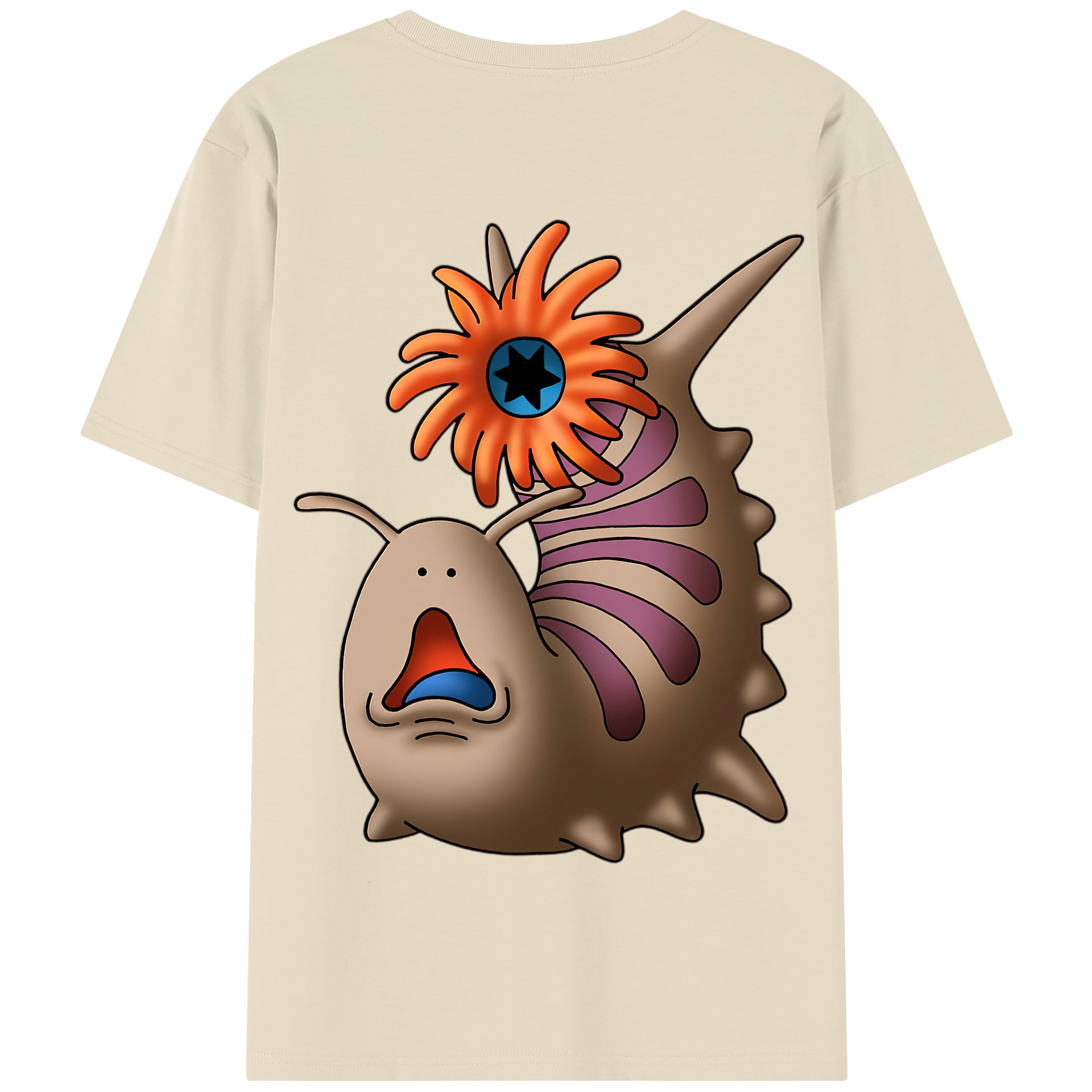 （画像用） ドラゴンクエスト Doragon Kuesuto Dragon Quest 綿100％半袖Tシャツ（背面プリント）