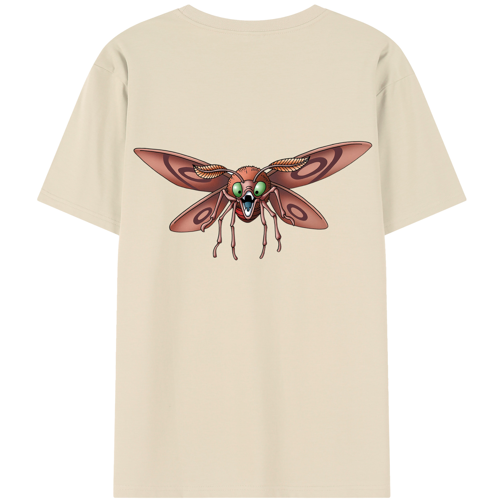 （画像用） ドラゴンクエスト Doragon Kuesuto Dragon Quest 綿100％半袖Tシャツ（背面プリント）