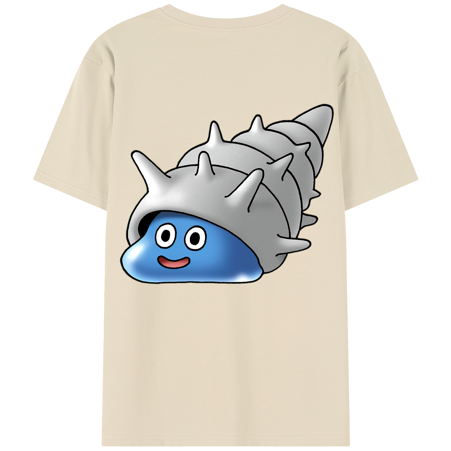 （画像用） ドラゴンクエスト Doragon Kuesuto Dragon Quest 綿100％半袖Tシャツ（背面プリント）