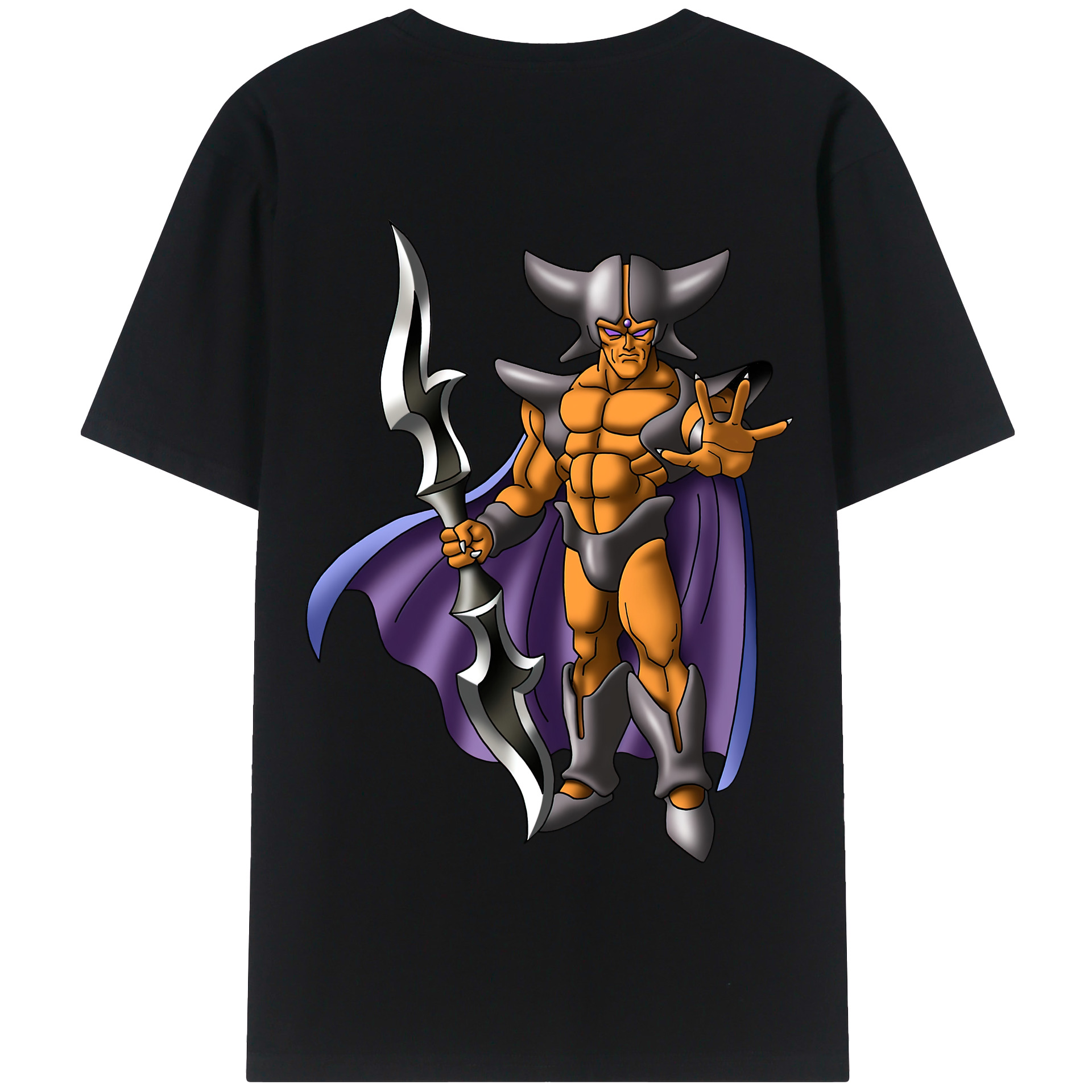 （画像用） ドラゴンクエスト Doragon Kuesuto Dragon Quest 綿100％半袖Tシャツ（背面プリント）