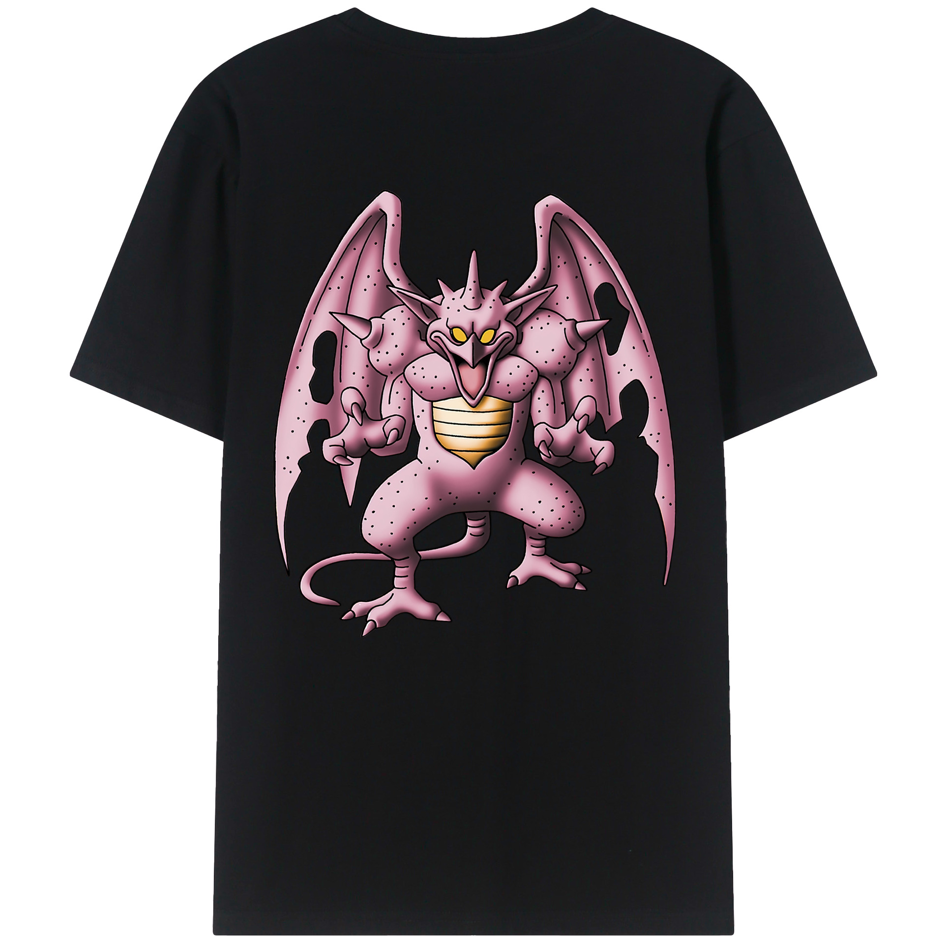 （画像用） ドラゴンクエスト Doragon Kuesuto Dragon Quest 綿100％半袖Tシャツ（背面プリント）