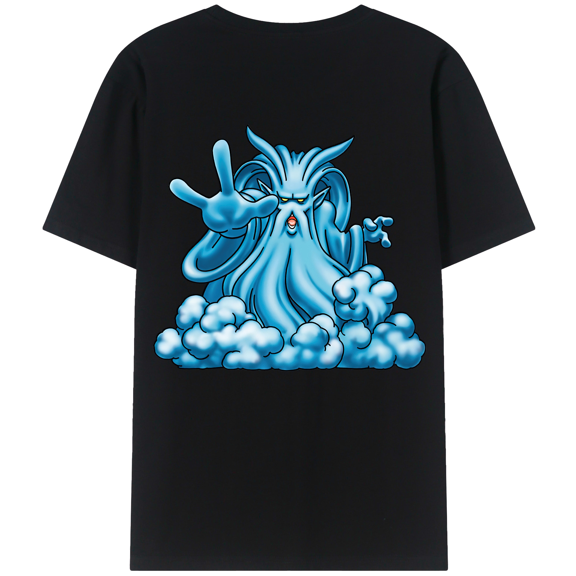 （画像用） ドラゴンクエスト Doragon Kuesuto Dragon Quest 綿100％半袖Tシャツ（背面プリント）