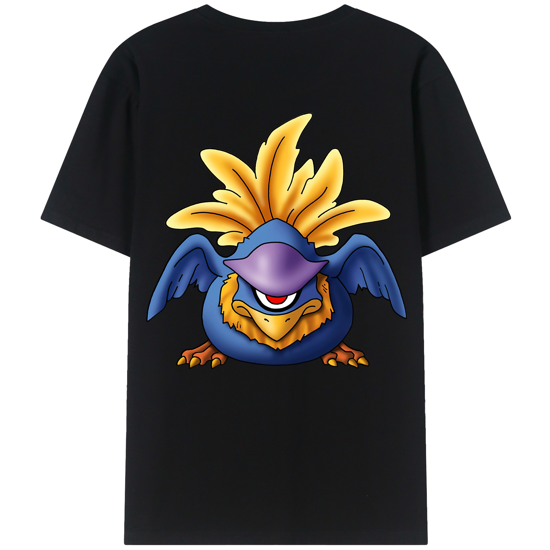 （画像用） ドラゴンクエスト Doragon Kuesuto Dragon Quest 綿100％半袖Tシャツ（背面プリント）