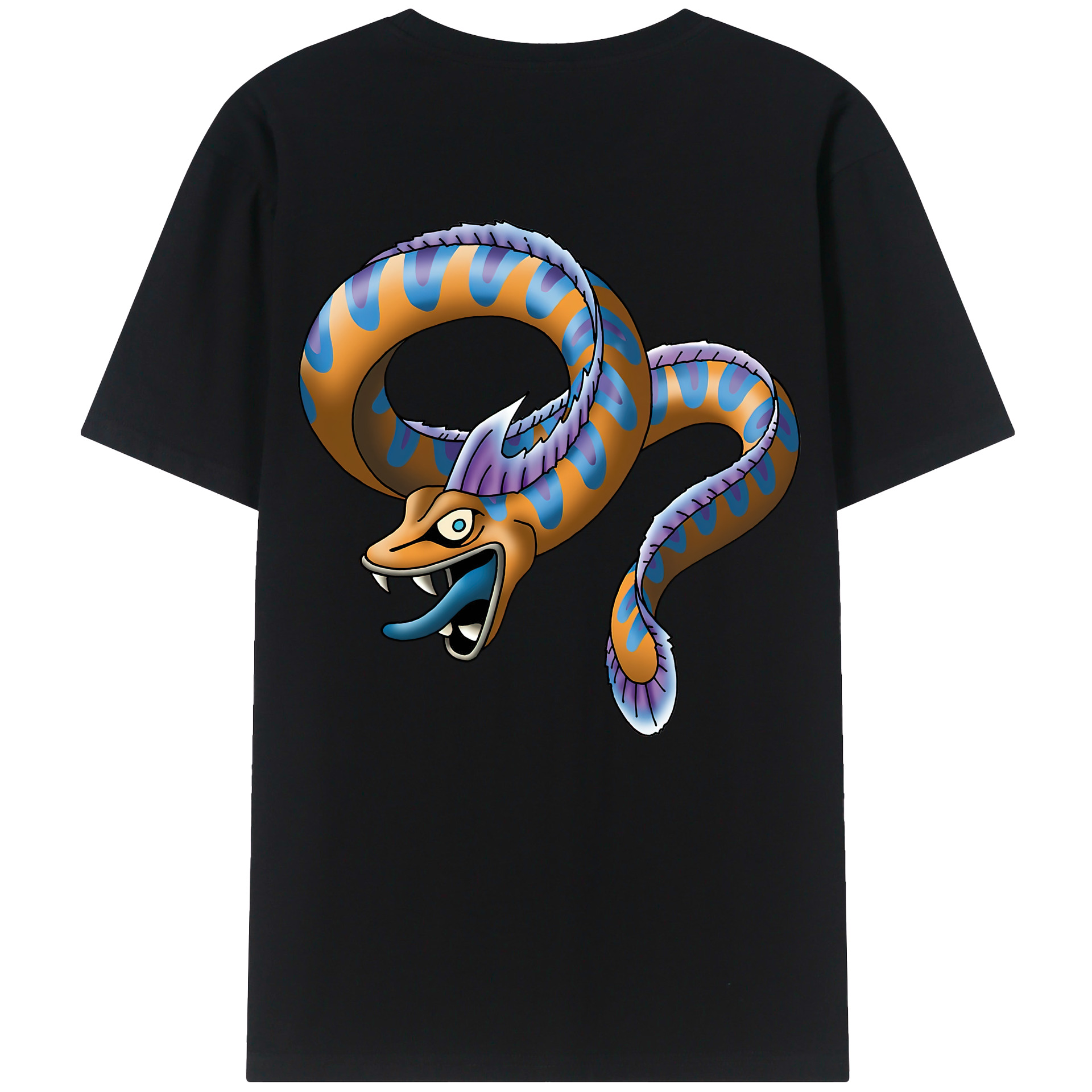 （画像用） ドラゴンクエスト Doragon Kuesuto Dragon Quest 綿100％半袖Tシャツ（背面プリント）