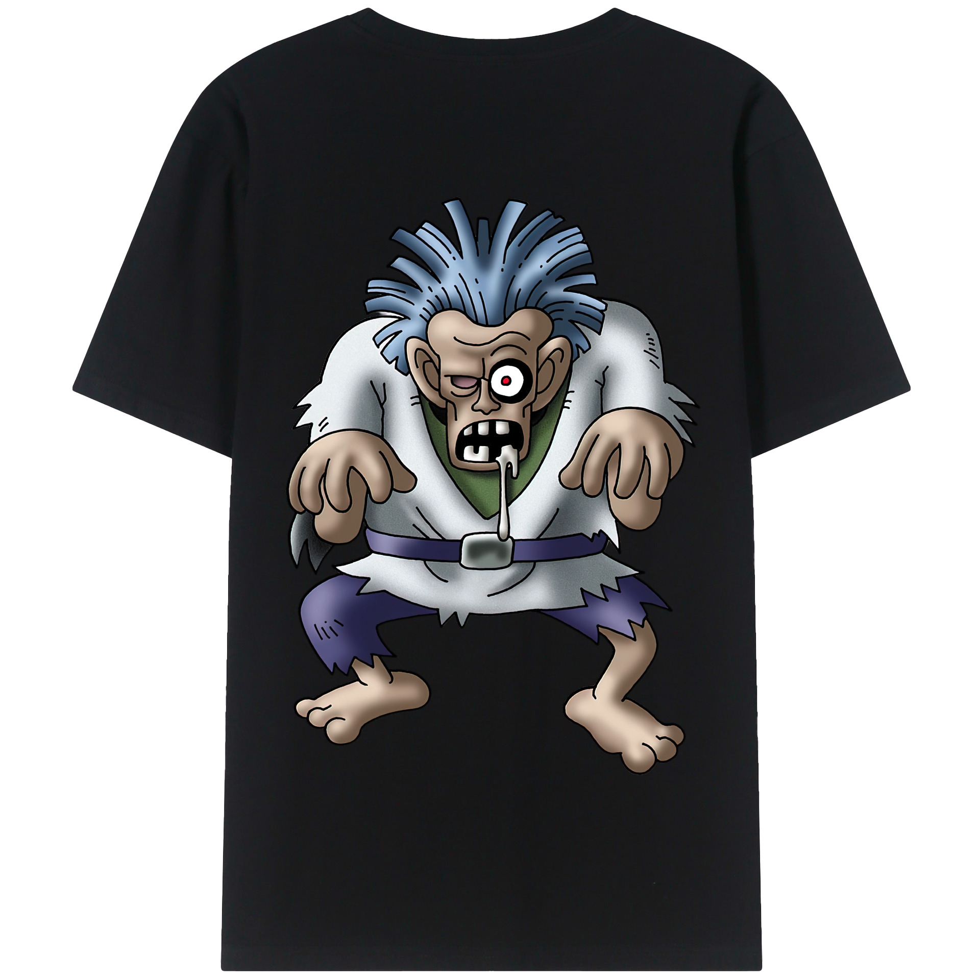 （画像用） ドラゴンクエスト Doragon Kuesuto Dragon Quest 綿100％半袖Tシャツ（背面プリント）