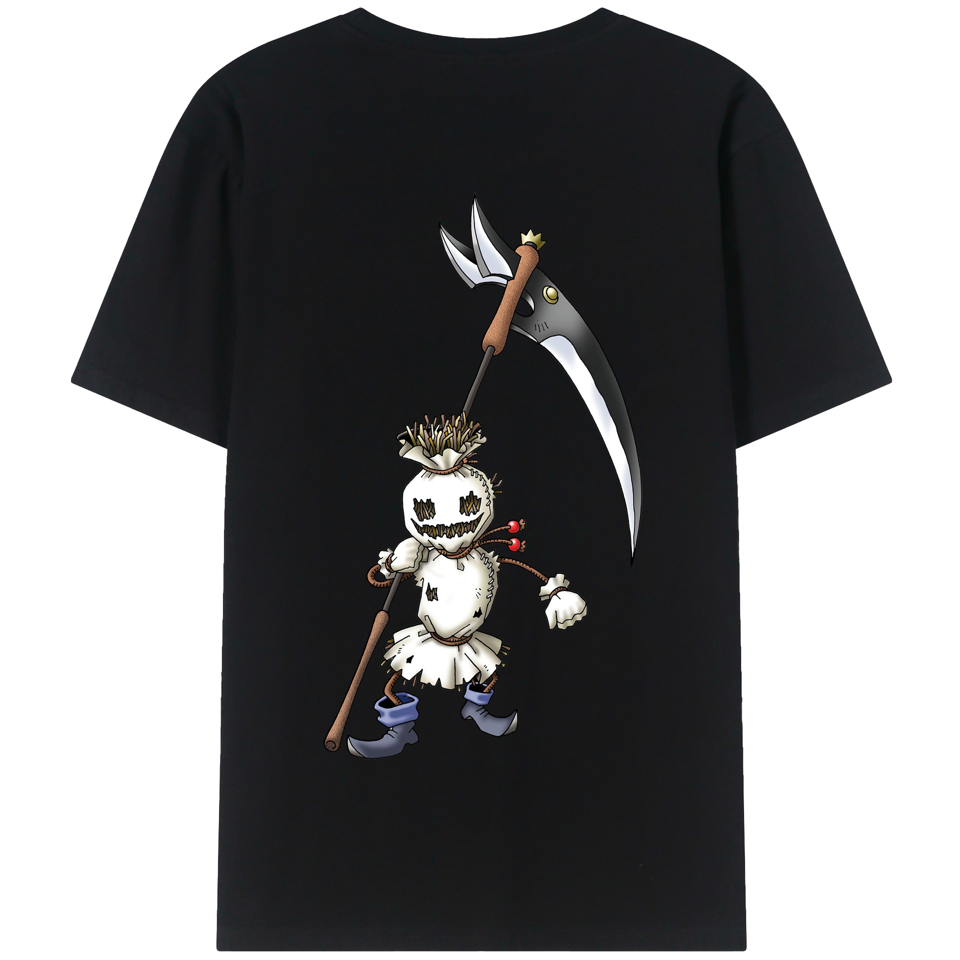 （画像用） ドラゴンクエスト Doragon Kuesuto Dragon Quest 綿100％半袖Tシャツ（背面プリント）