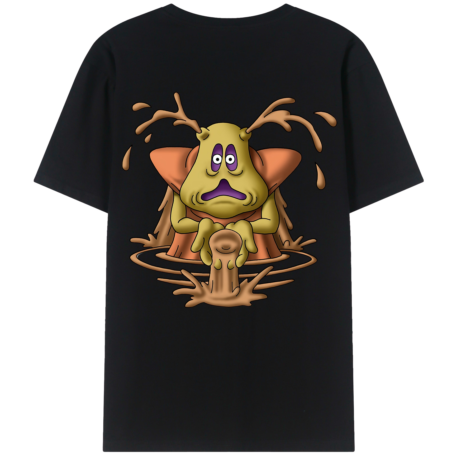 （画像用） ドラゴンクエスト Doragon Kuesuto Dragon Quest 綿100％半袖Tシャツ（背面プリント）