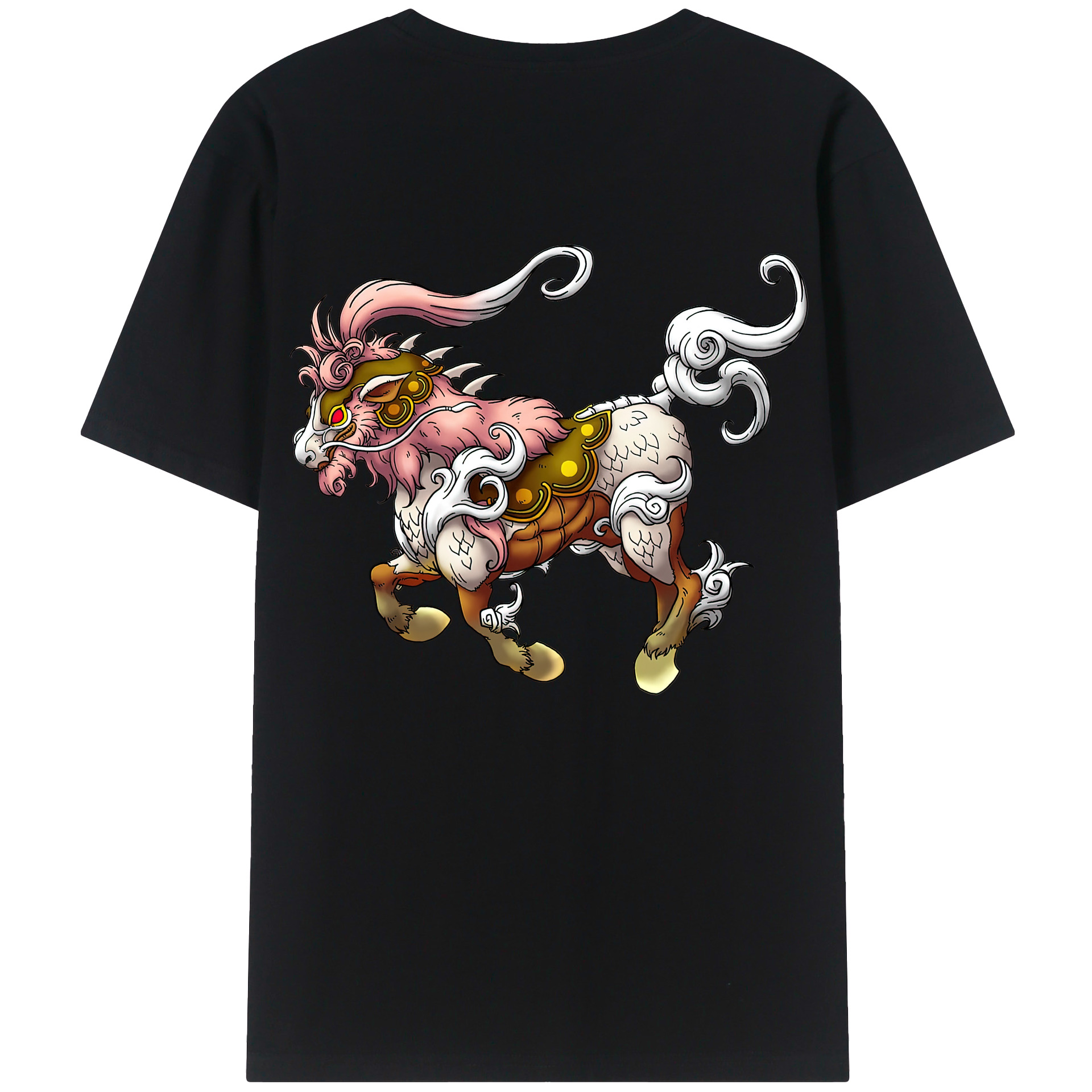 （画像用） ドラゴンクエスト Doragon Kuesuto Dragon Quest 綿100％半袖Tシャツ（背面プリント）