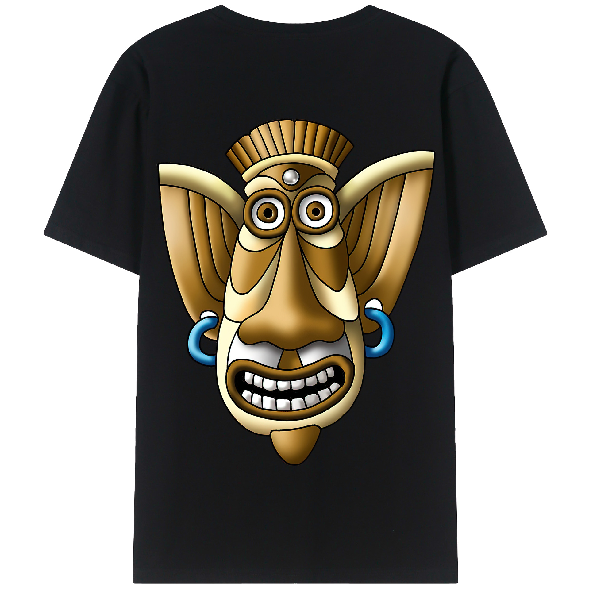 （画像用） ドラゴンクエスト Doragon Kuesuto Dragon Quest 綿100％半袖Tシャツ（背面プリント）