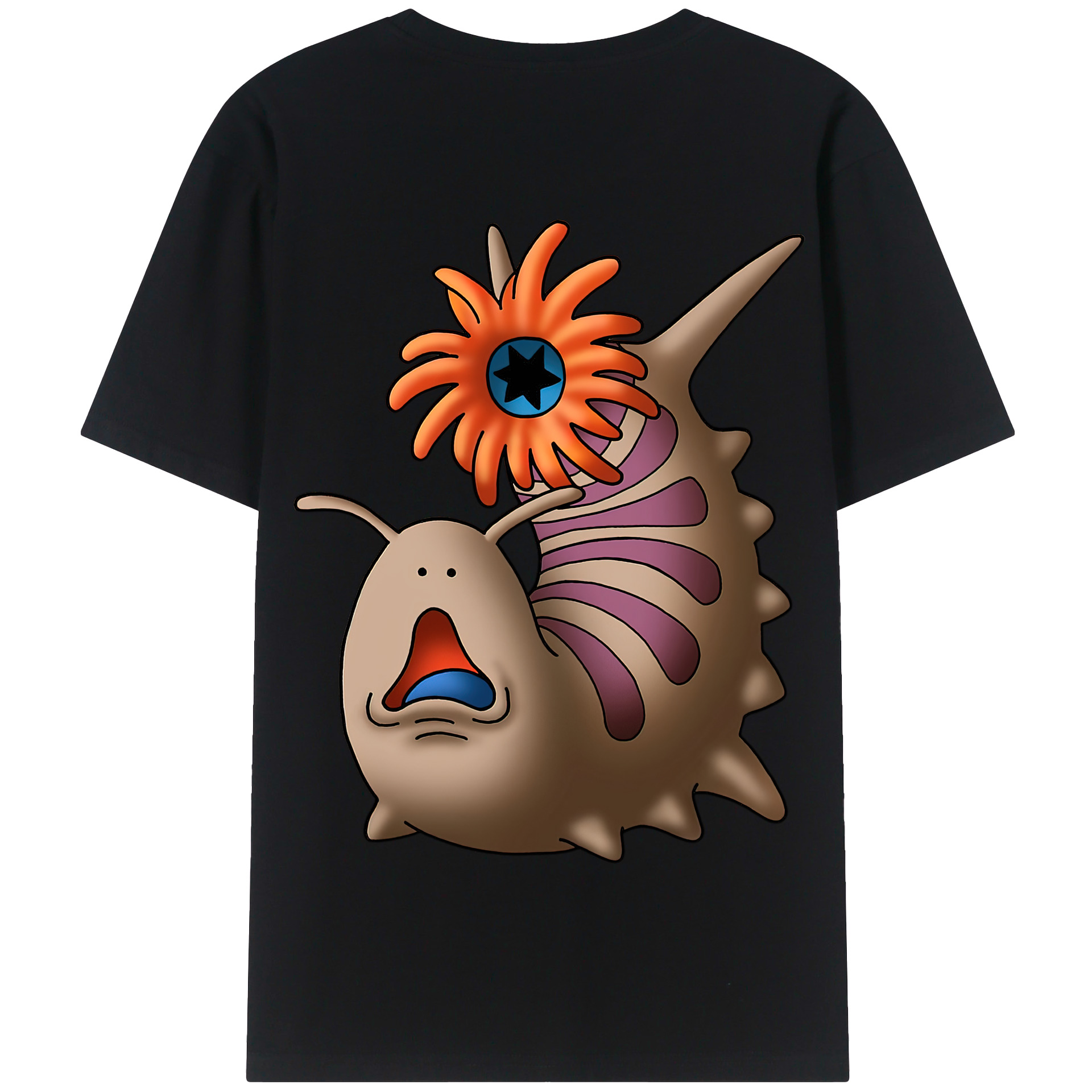 （画像用） ドラゴンクエスト Doragon Kuesuto Dragon Quest 綿100％半袖Tシャツ（背面プリント）