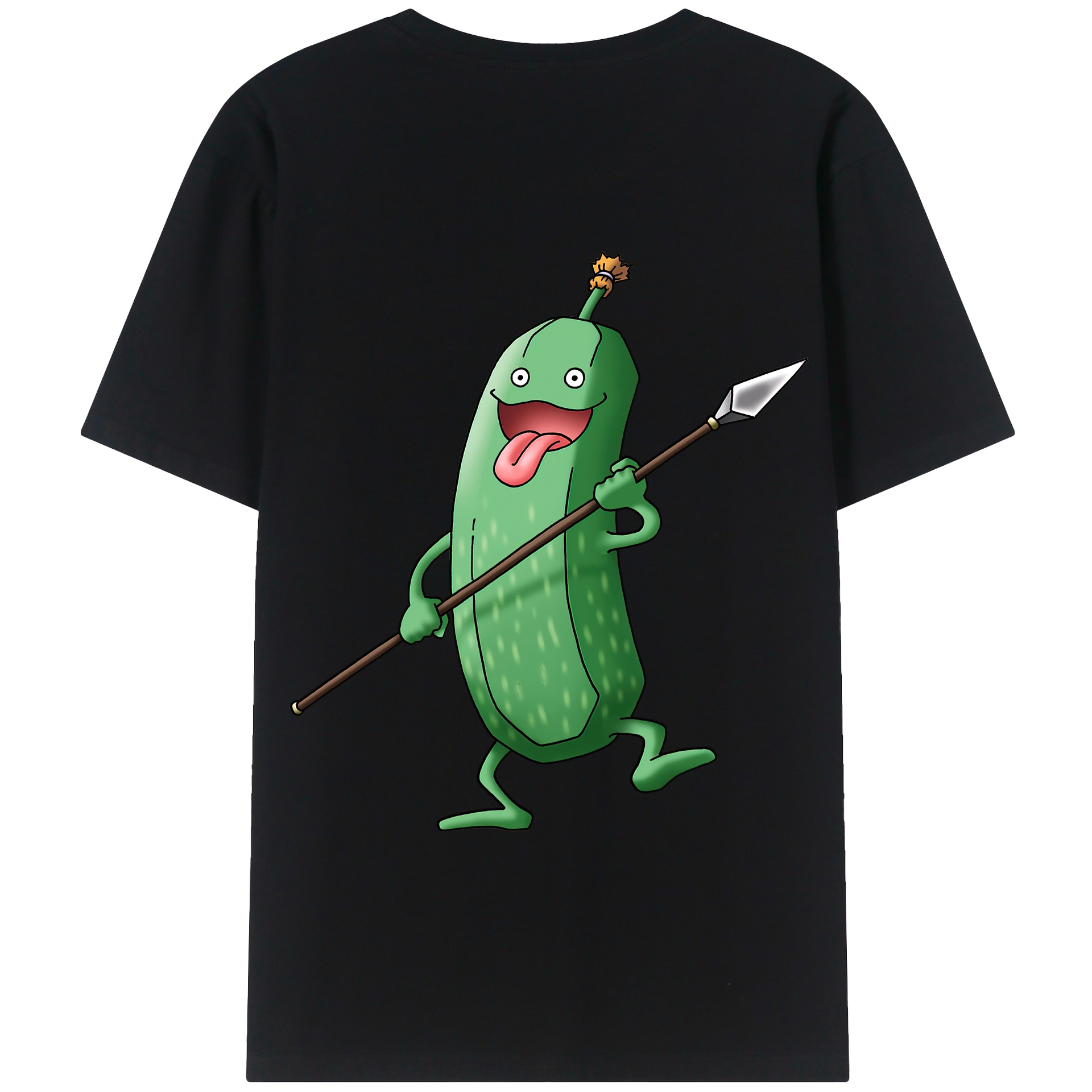 （画像用） ドラゴンクエスト Doragon Kuesuto Dragon Quest 綿100％半袖Tシャツ（背面プリント）