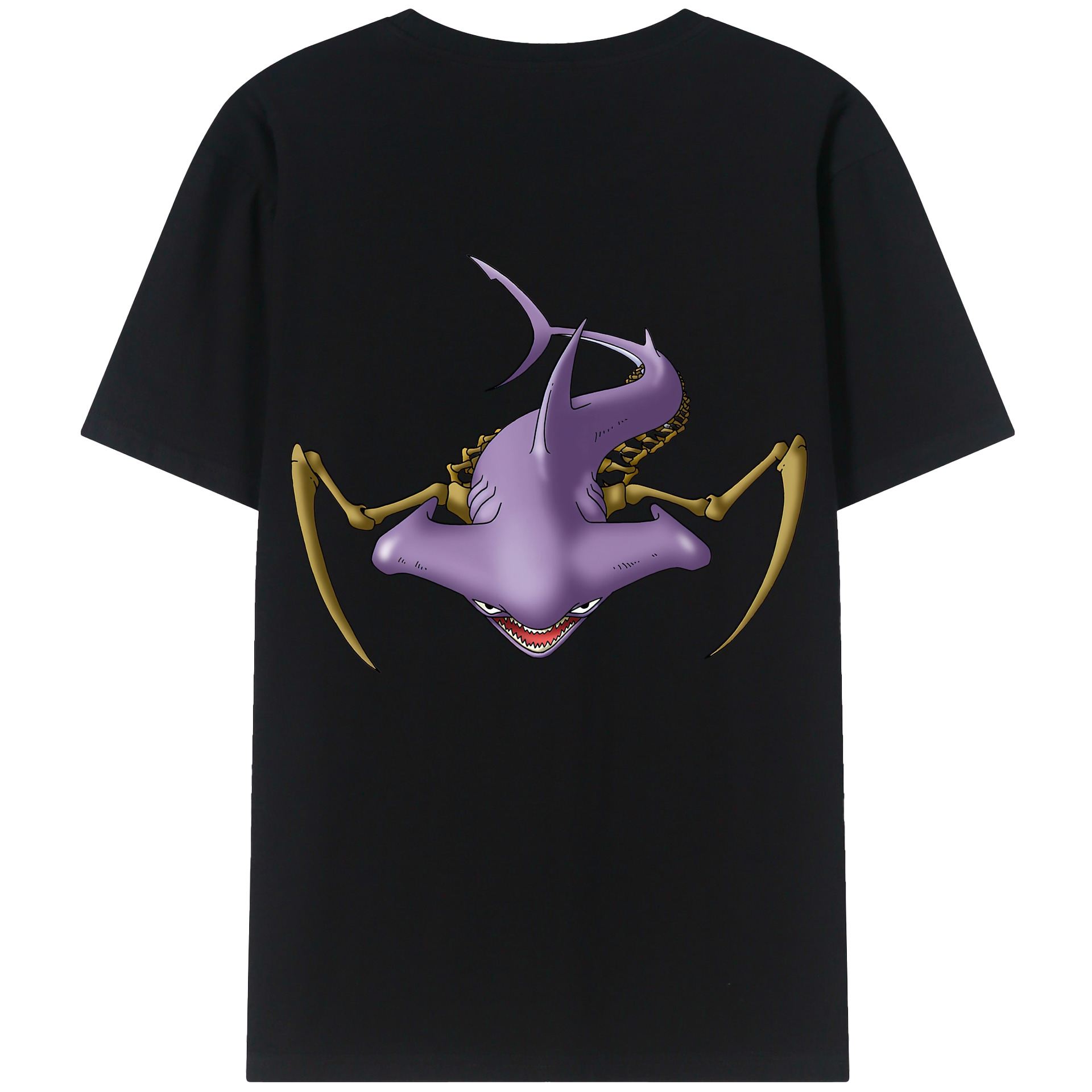 （画像用） ドラゴンクエスト Doragon Kuesuto Dragon Quest 綿100％半袖Tシャツ（背面プリント）