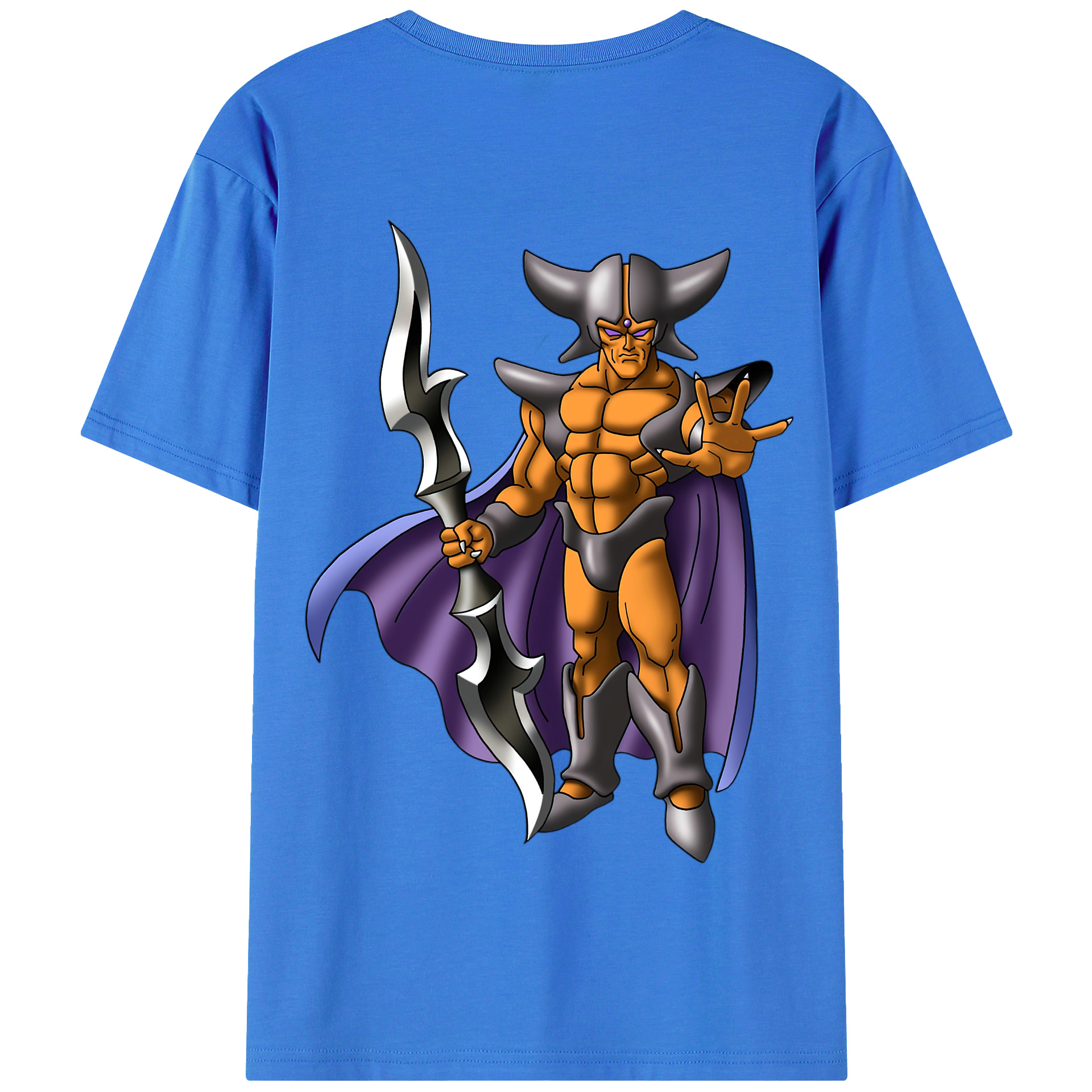 （画像用） ドラゴンクエスト Doragon Kuesuto Dragon Quest 綿100％半袖Tシャツ（背面プリント）