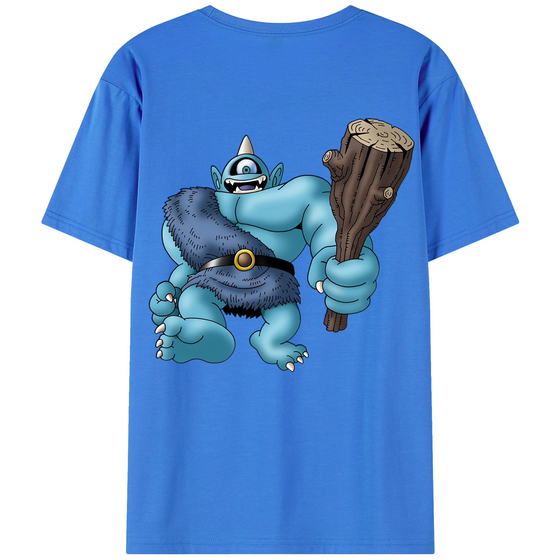 （画像用） ドラゴンクエスト Doragon Kuesuto Dragon Quest 綿100％半袖Tシャツ（背面プリント）