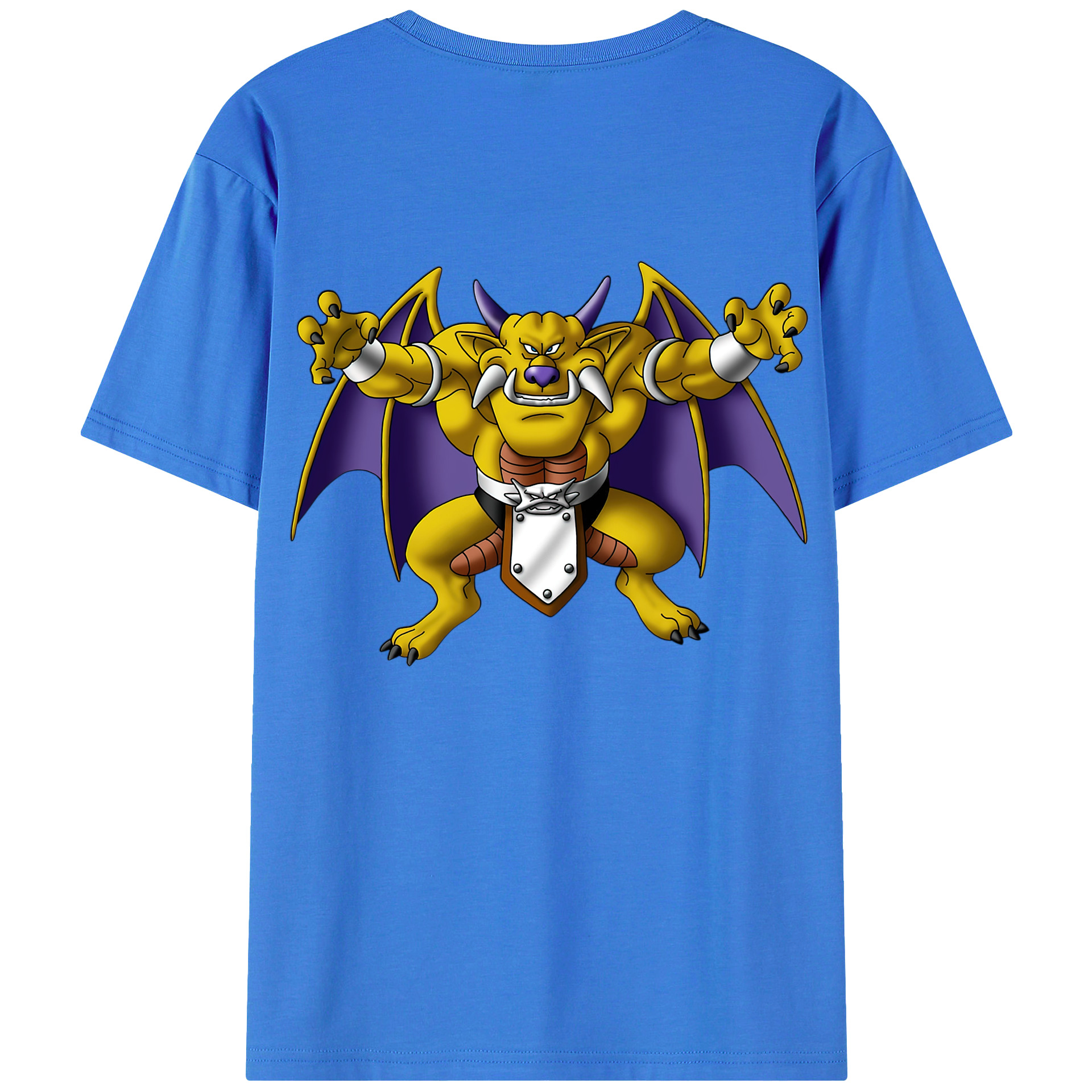 （画像用） ドラゴンクエスト Doragon Kuesuto Dragon Quest 綿100％半袖Tシャツ（背面プリント）