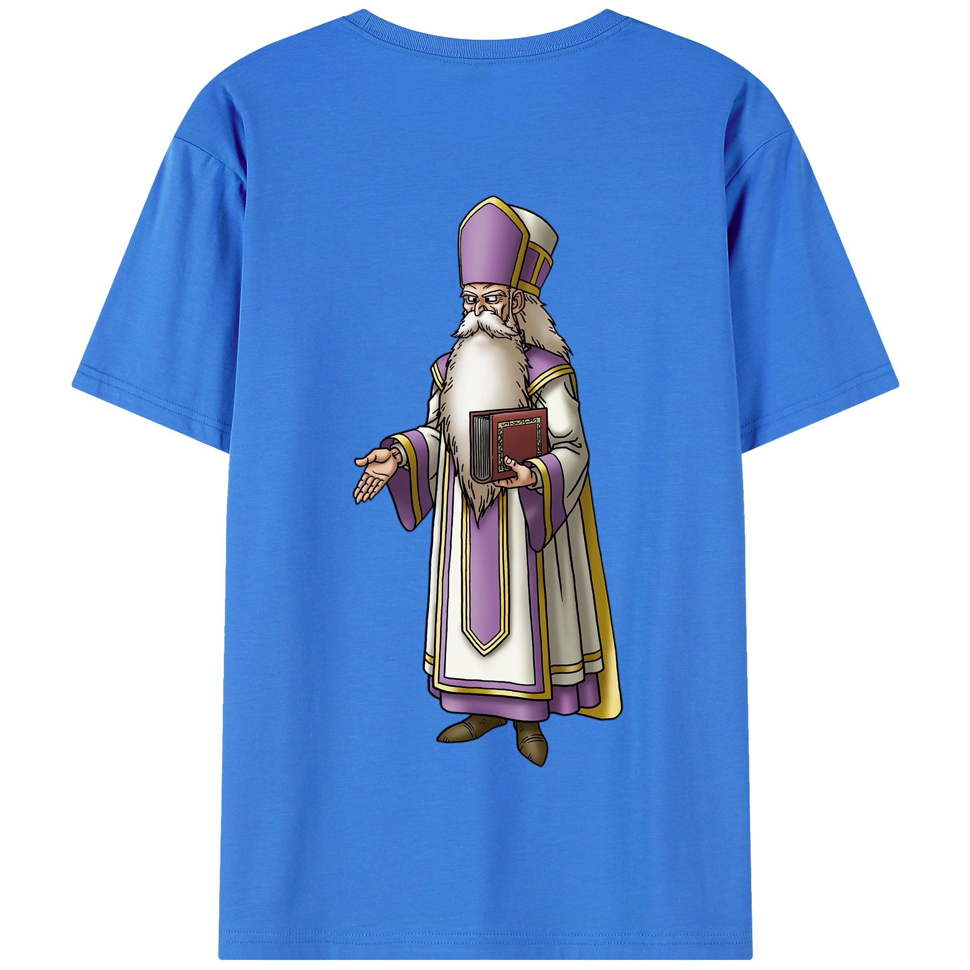 （画像用） ドラゴンクエスト Doragon Kuesuto Dragon Quest 綿100％半袖Tシャツ（背面プリント）
