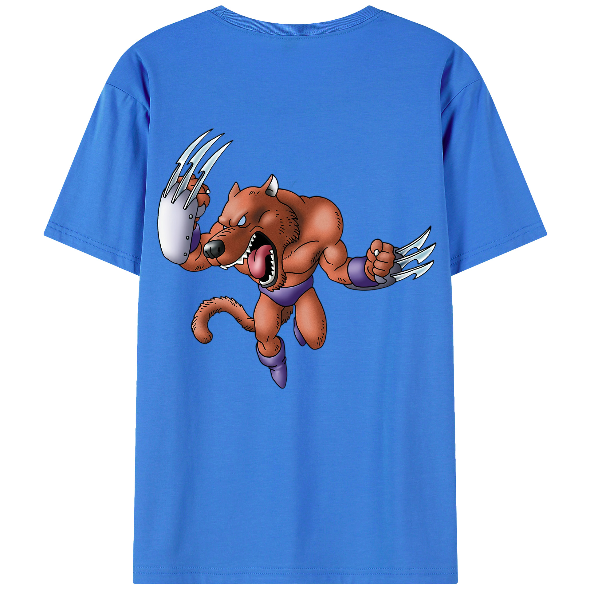 （画像用） ドラゴンクエスト Doragon Kuesuto Dragon Quest 綿100％半袖Tシャツ（背面プリント）