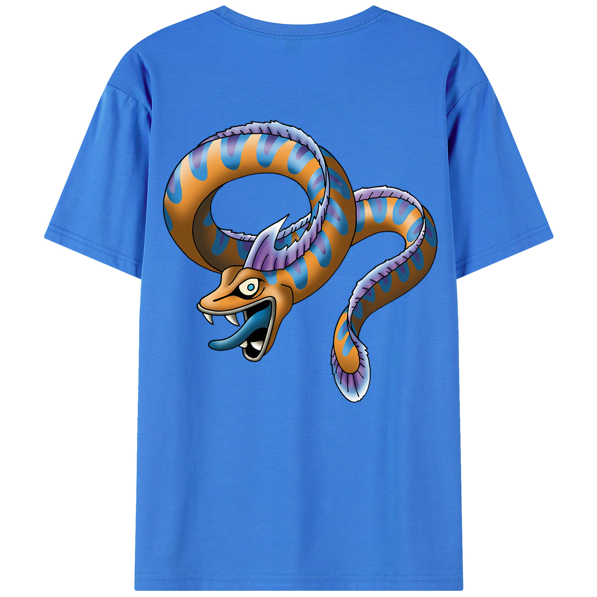 （画像用） ドラゴンクエスト Doragon Kuesuto Dragon Quest 綿100％半袖Tシャツ（背面プリント）