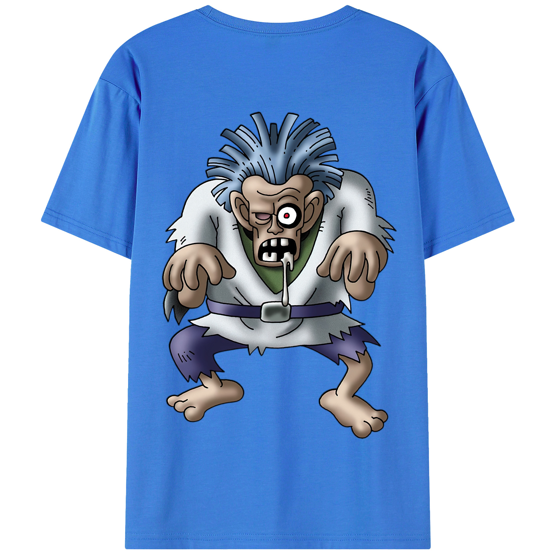 （画像用） ドラゴンクエスト Doragon Kuesuto Dragon Quest 綿100％半袖Tシャツ（背面プリント）