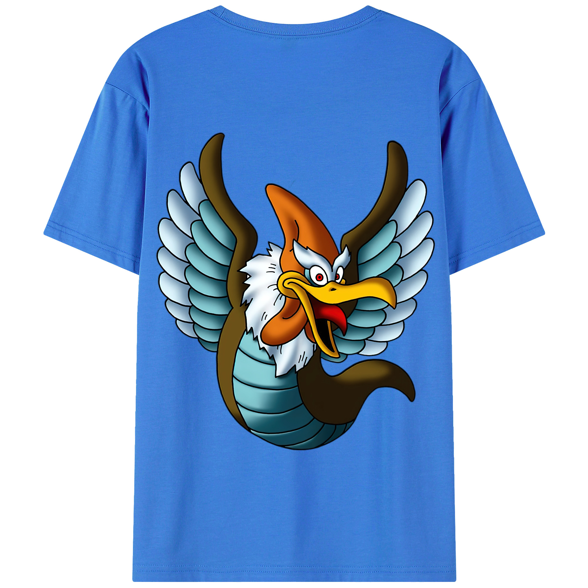 （画像用） ドラゴンクエスト Doragon Kuesuto Dragon Quest 綿100％半袖Tシャツ（背面プリント）