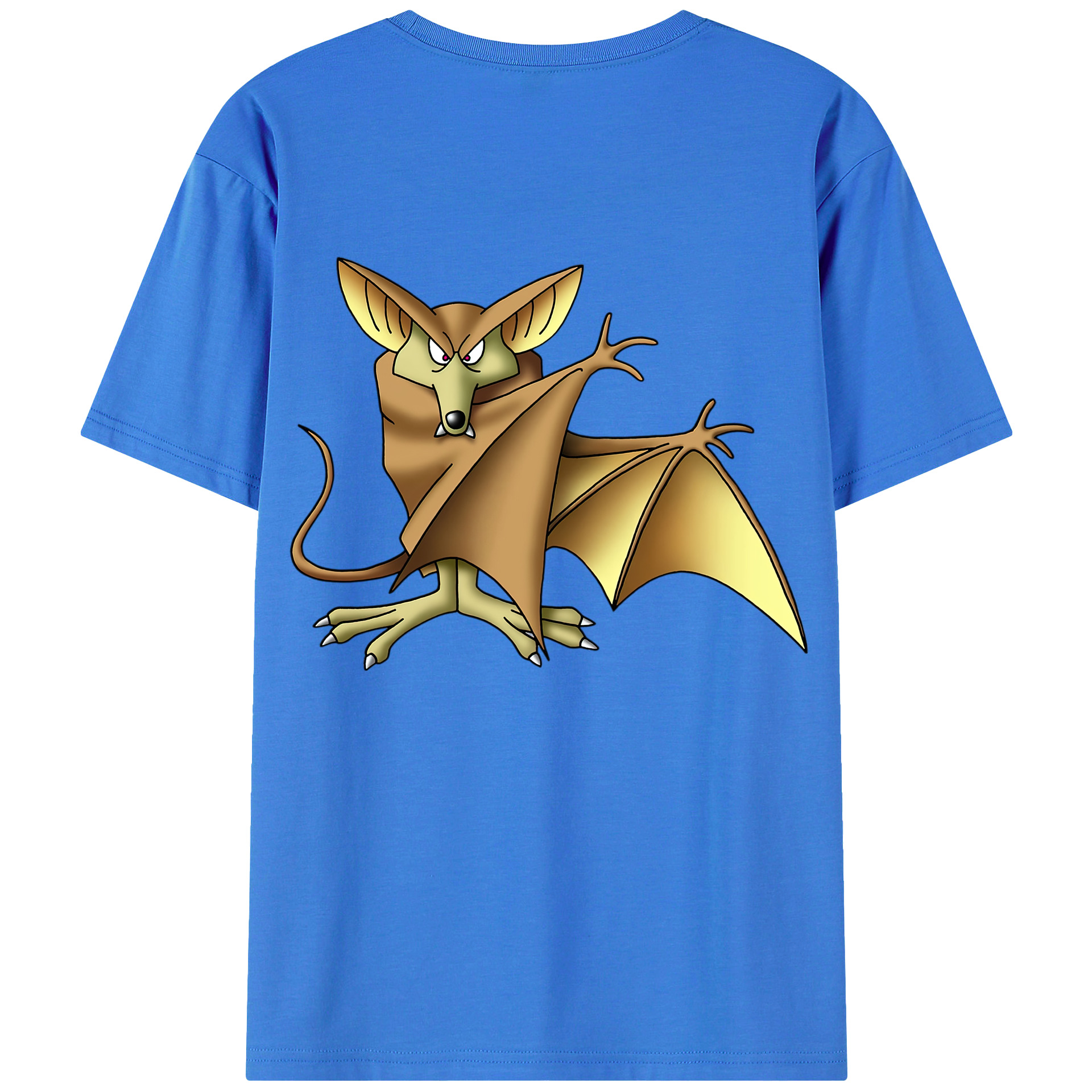 （画像用） ドラゴンクエスト Doragon Kuesuto Dragon Quest 綿100％半袖Tシャツ（背面プリント）