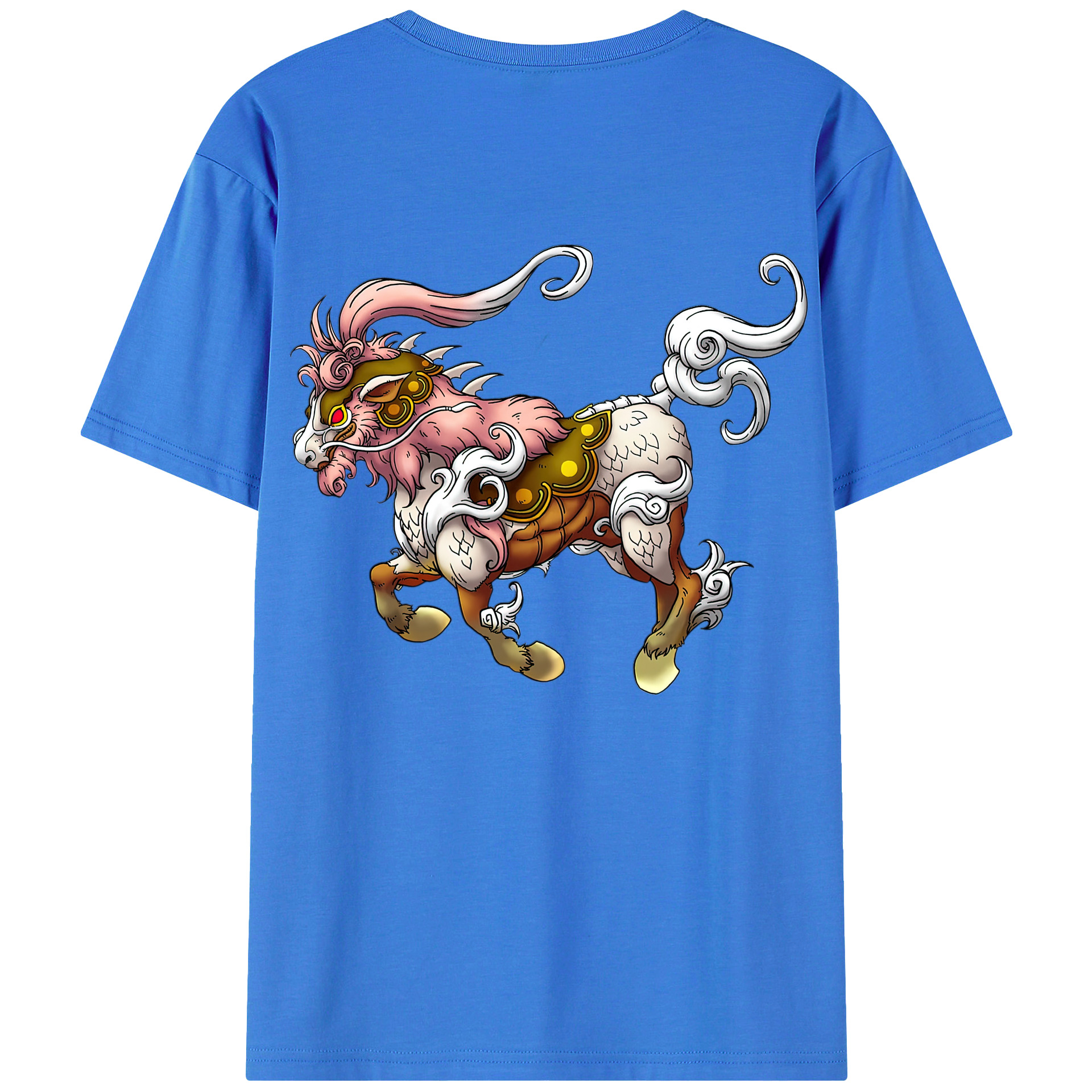 （画像用） ドラゴンクエスト Doragon Kuesuto Dragon Quest 綿100％半袖Tシャツ（背面プリント）