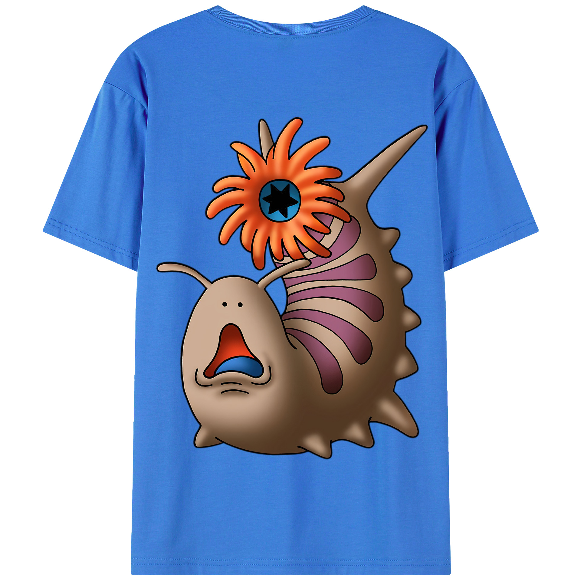 （画像用） ドラゴンクエスト Doragon Kuesuto Dragon Quest 綿100％半袖Tシャツ（背面プリント）