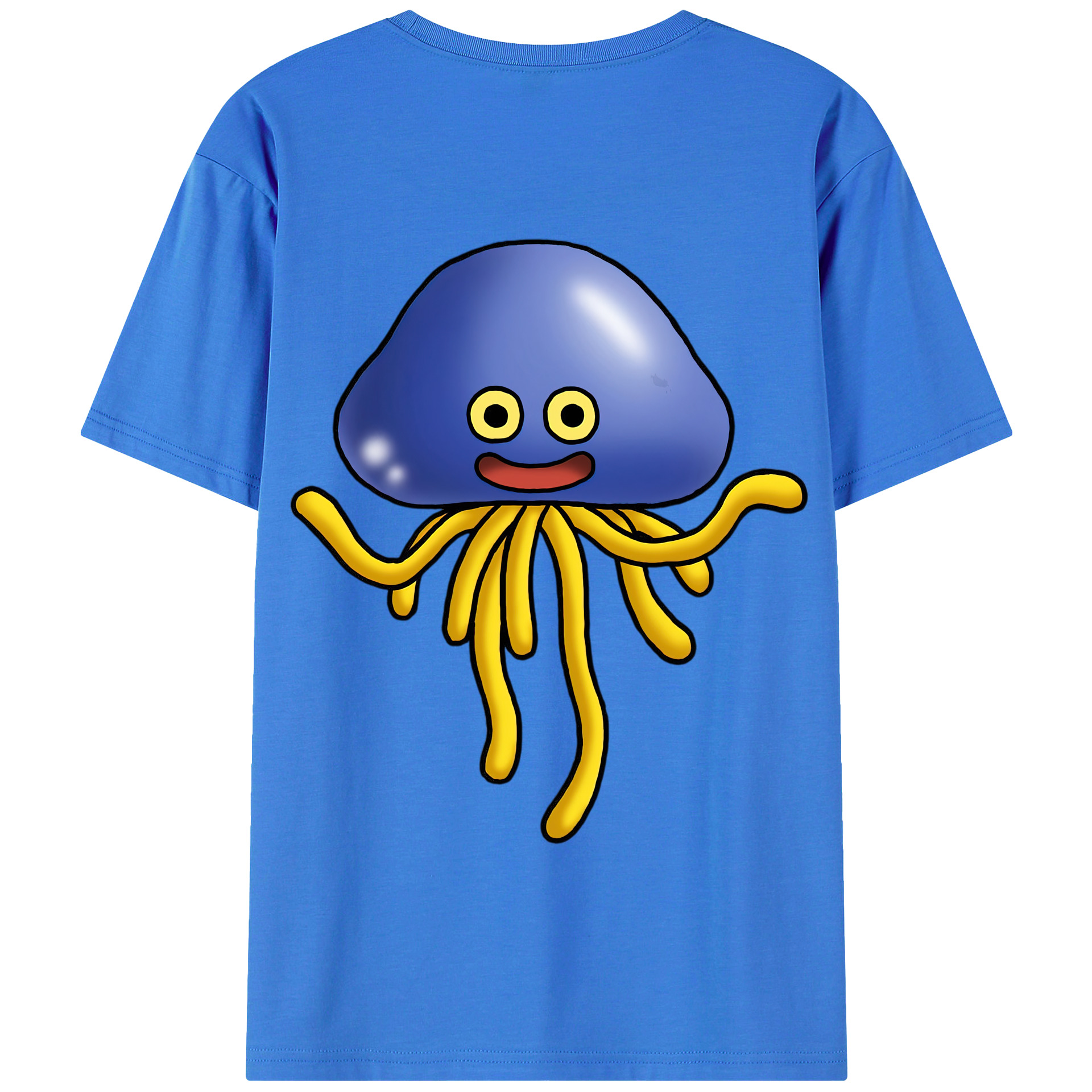 （画像用） ドラゴンクエスト Doragon Kuesuto Dragon Quest 綿100％半袖Tシャツ（背面プリント）