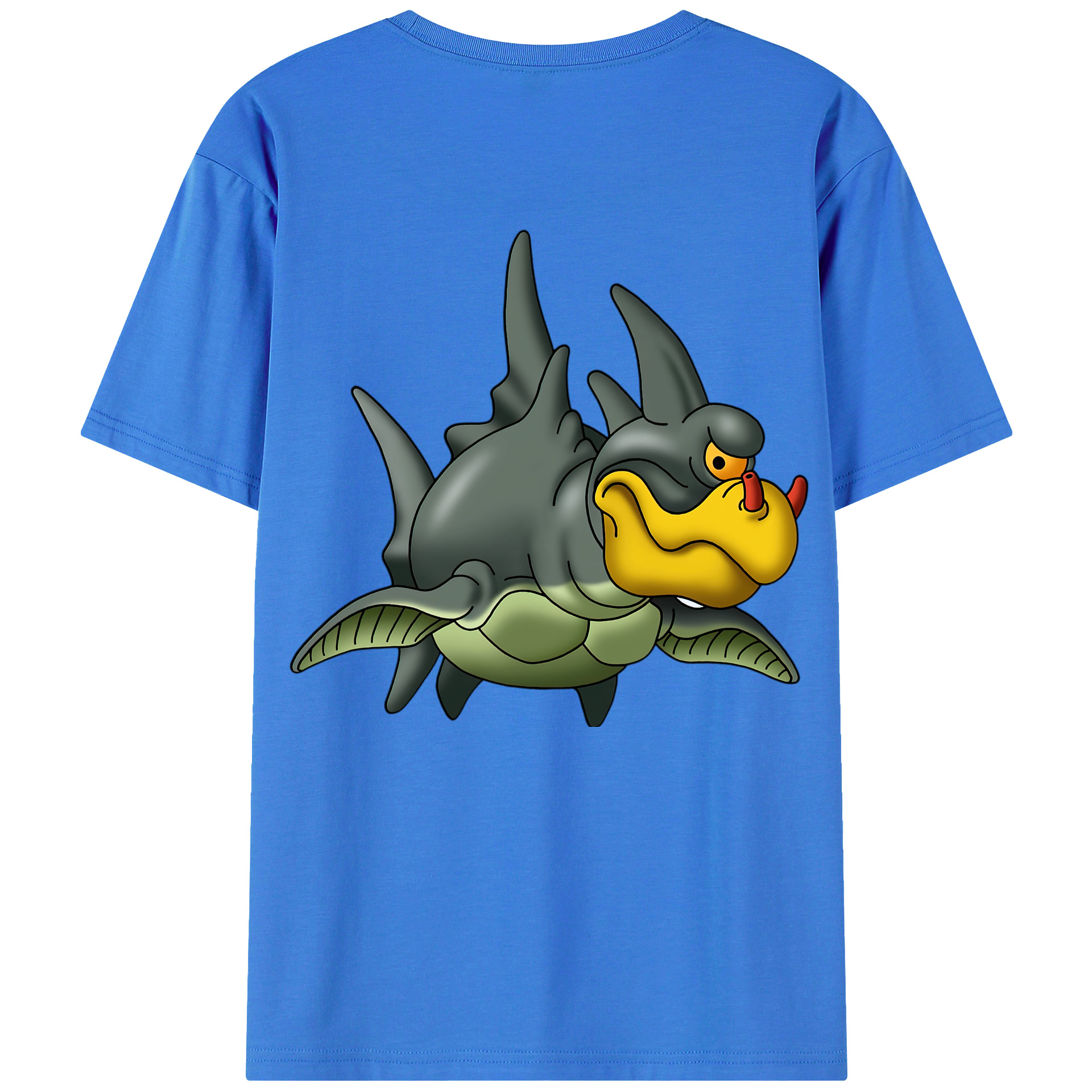 （画像用） ドラゴンクエスト Doragon Kuesuto Dragon Quest 綿100％半袖Tシャツ（背面プリント）