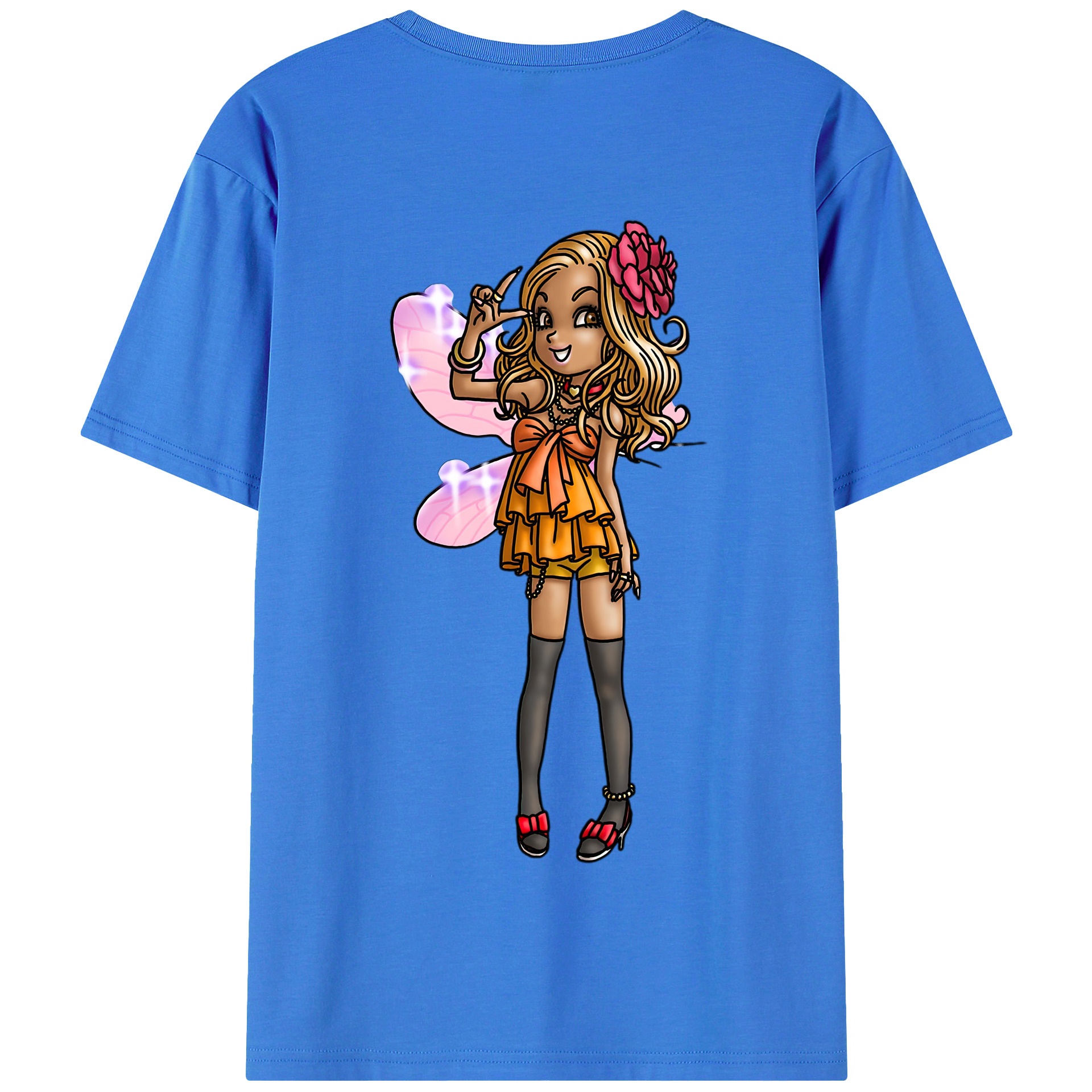 （画像用） ドラゴンクエスト Doragon Kuesuto Dragon Quest 綿100％半袖Tシャツ（背面プリント）