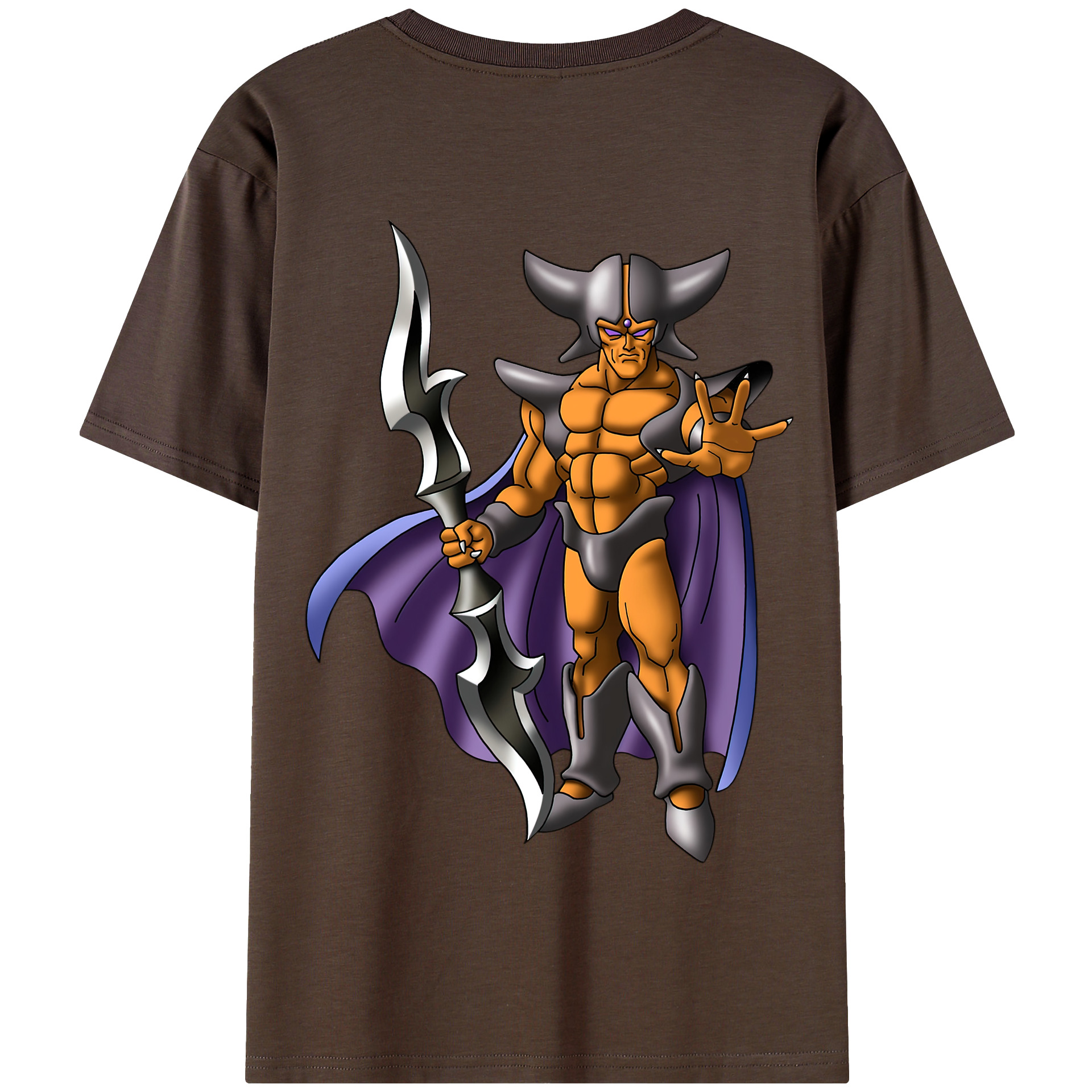 （画像用） ドラゴンクエスト Doragon Kuesuto Dragon Quest 綿100％半袖Tシャツ（背面プリント）