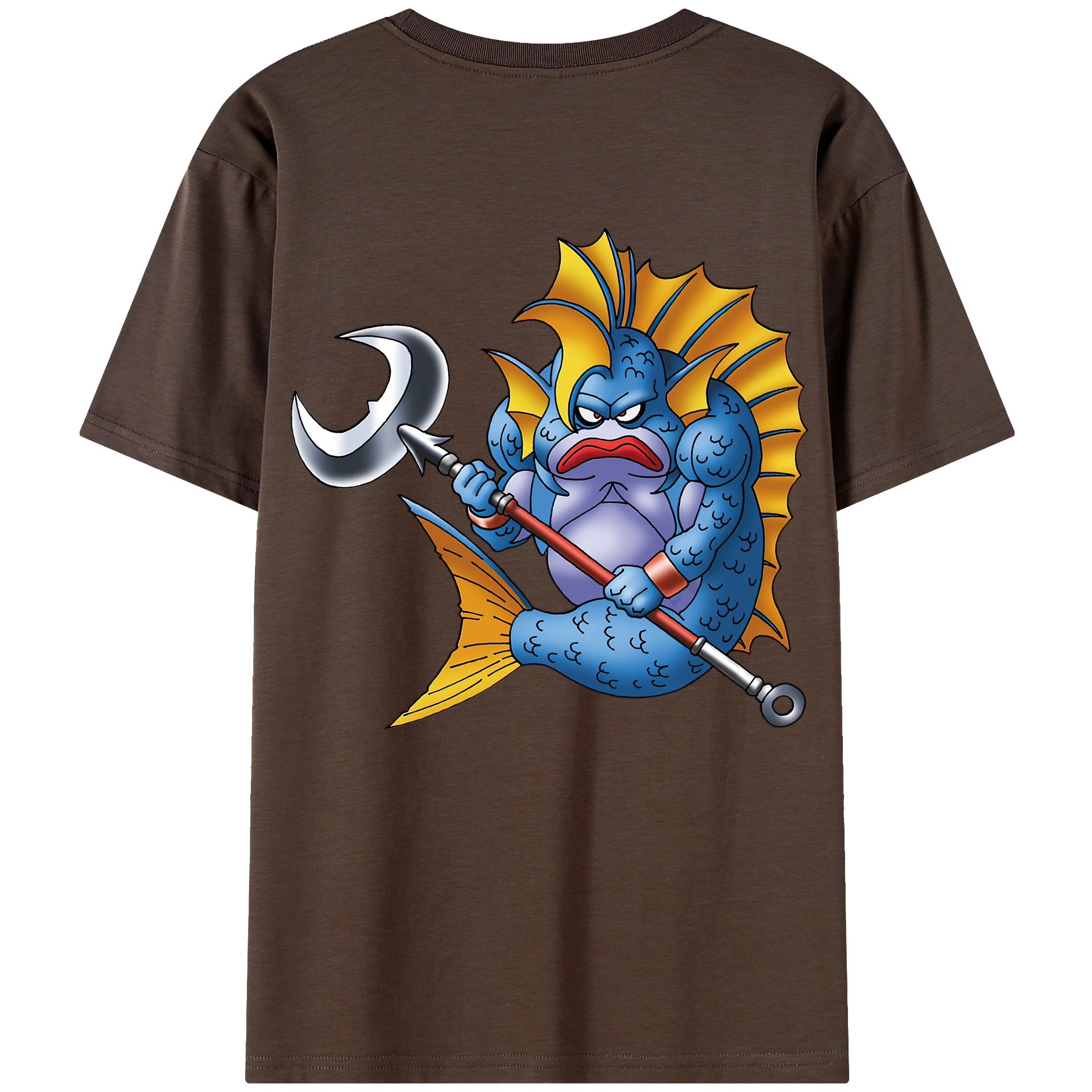 （画像用） ドラゴンクエスト Doragon Kuesuto Dragon Quest 綿100％半袖Tシャツ（背面プリント）