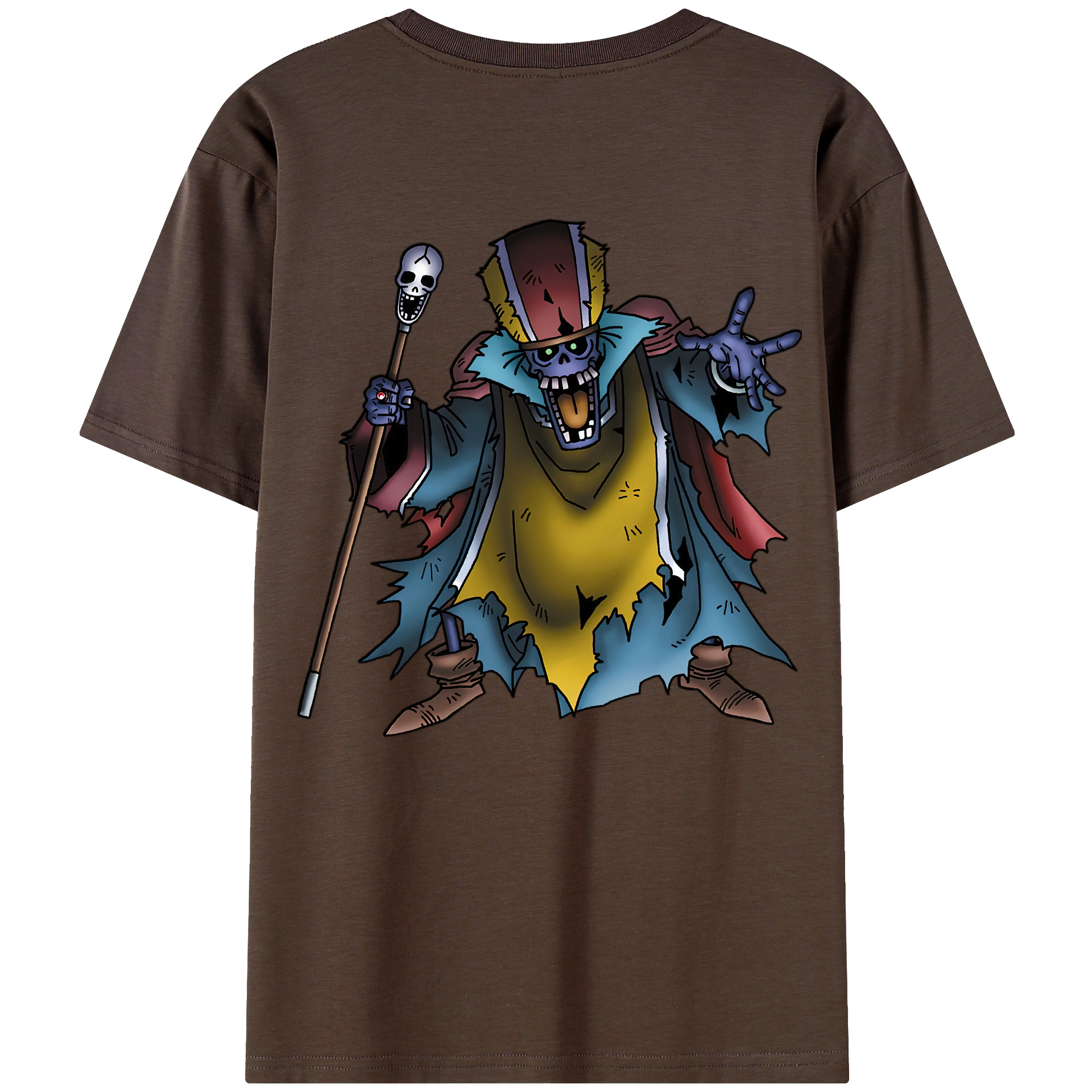 （画像用） ドラゴンクエスト Doragon Kuesuto Dragon Quest 綿100％半袖Tシャツ（背面プリント）