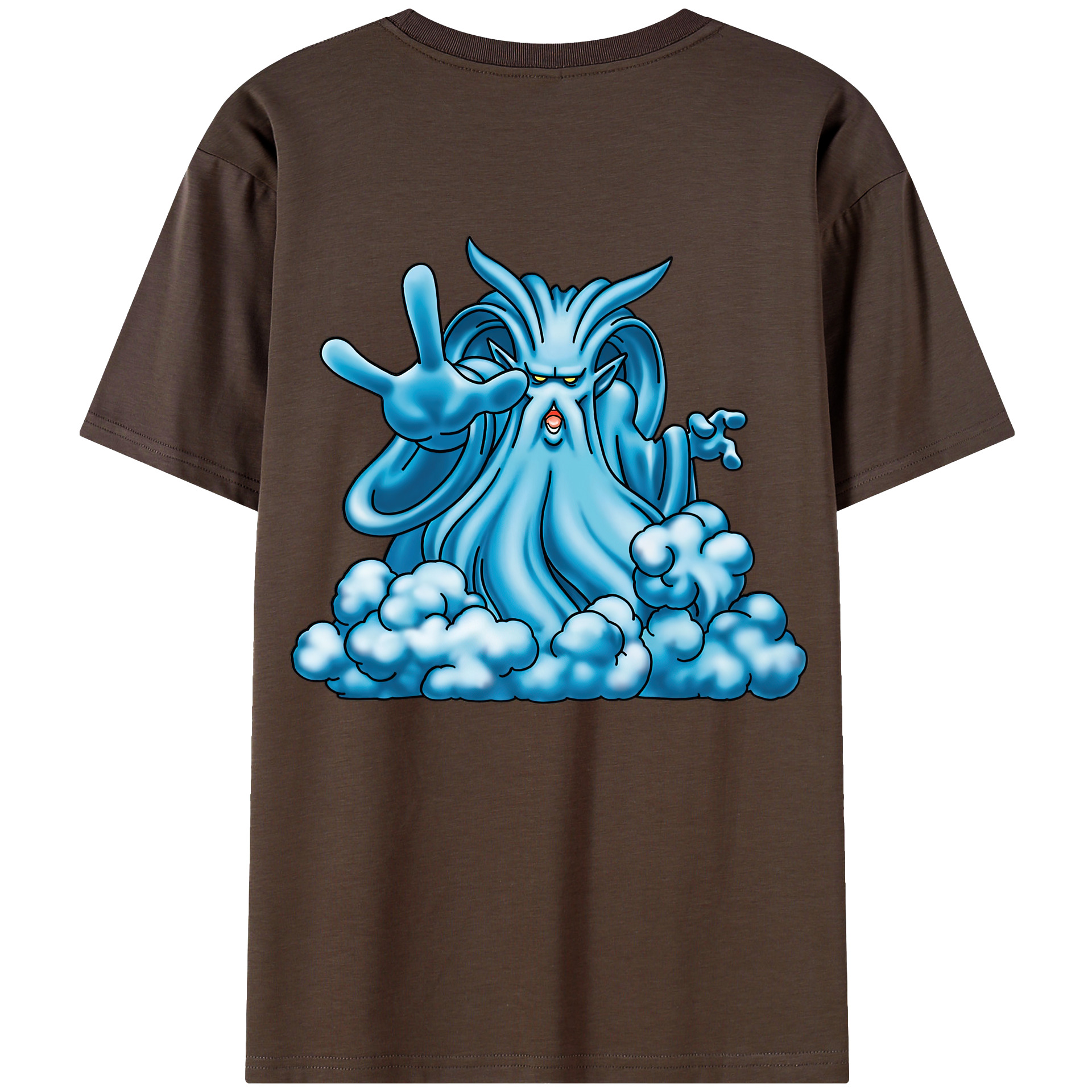 （画像用） ドラゴンクエスト Doragon Kuesuto Dragon Quest 綿100％半袖Tシャツ（背面プリント）