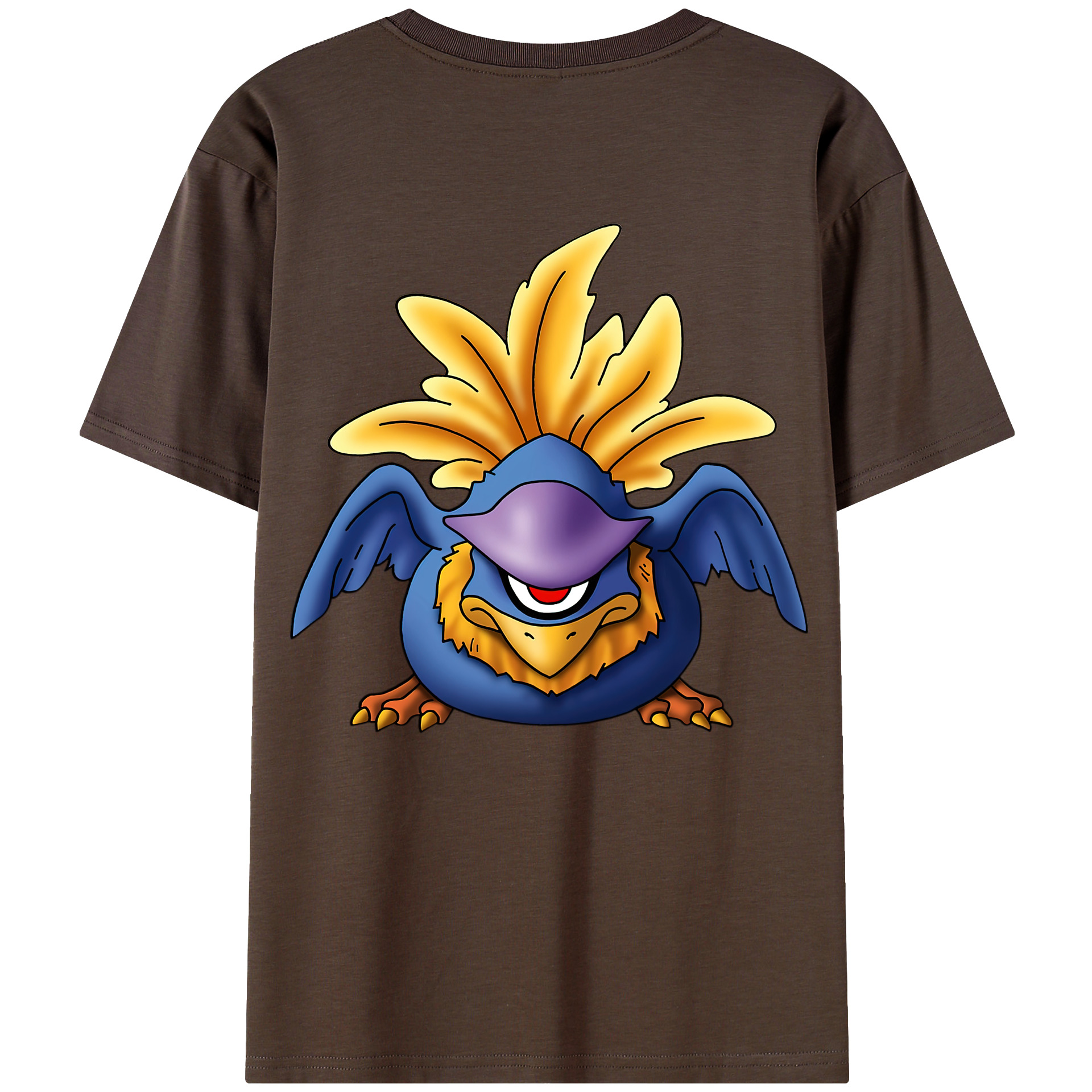 （画像用） ドラゴンクエスト Doragon Kuesuto Dragon Quest 綿100％半袖Tシャツ（背面プリント）
