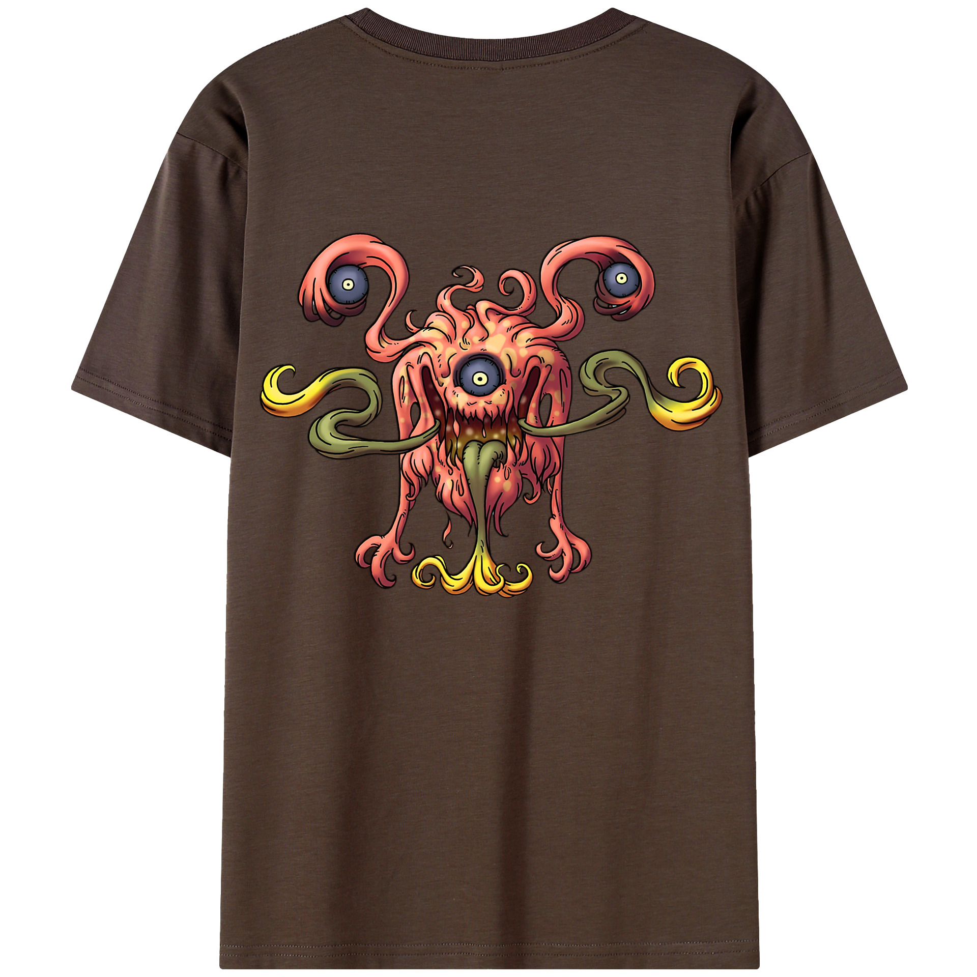 （画像用） ドラゴンクエスト Doragon Kuesuto Dragon Quest 綿100％半袖Tシャツ（背面プリント）