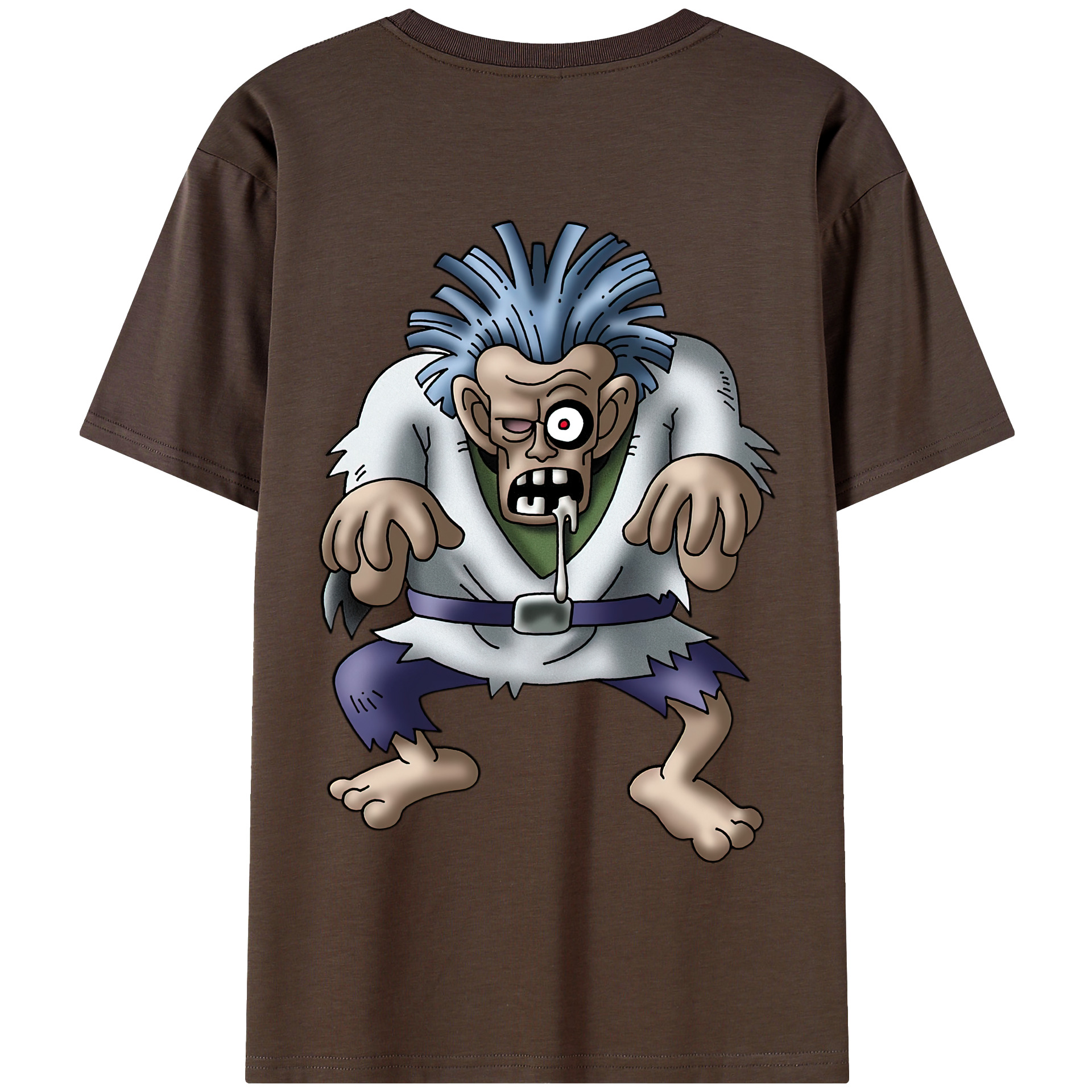 （画像用） ドラゴンクエスト Doragon Kuesuto Dragon Quest 綿100％半袖Tシャツ（背面プリント）