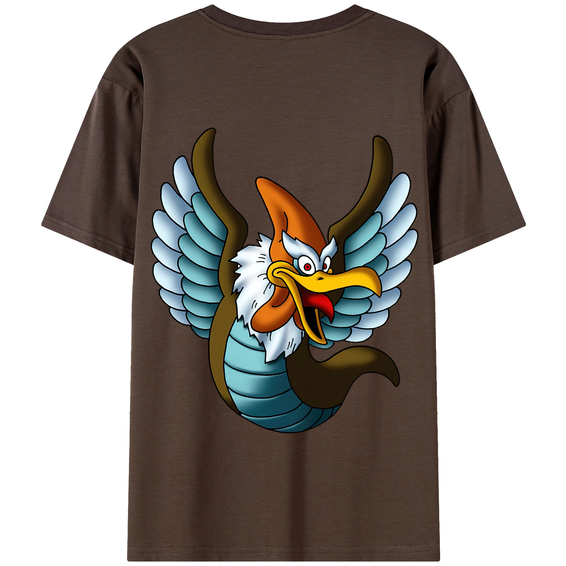 （画像用） ドラゴンクエスト Doragon Kuesuto Dragon Quest 綿100％半袖Tシャツ（背面プリント）