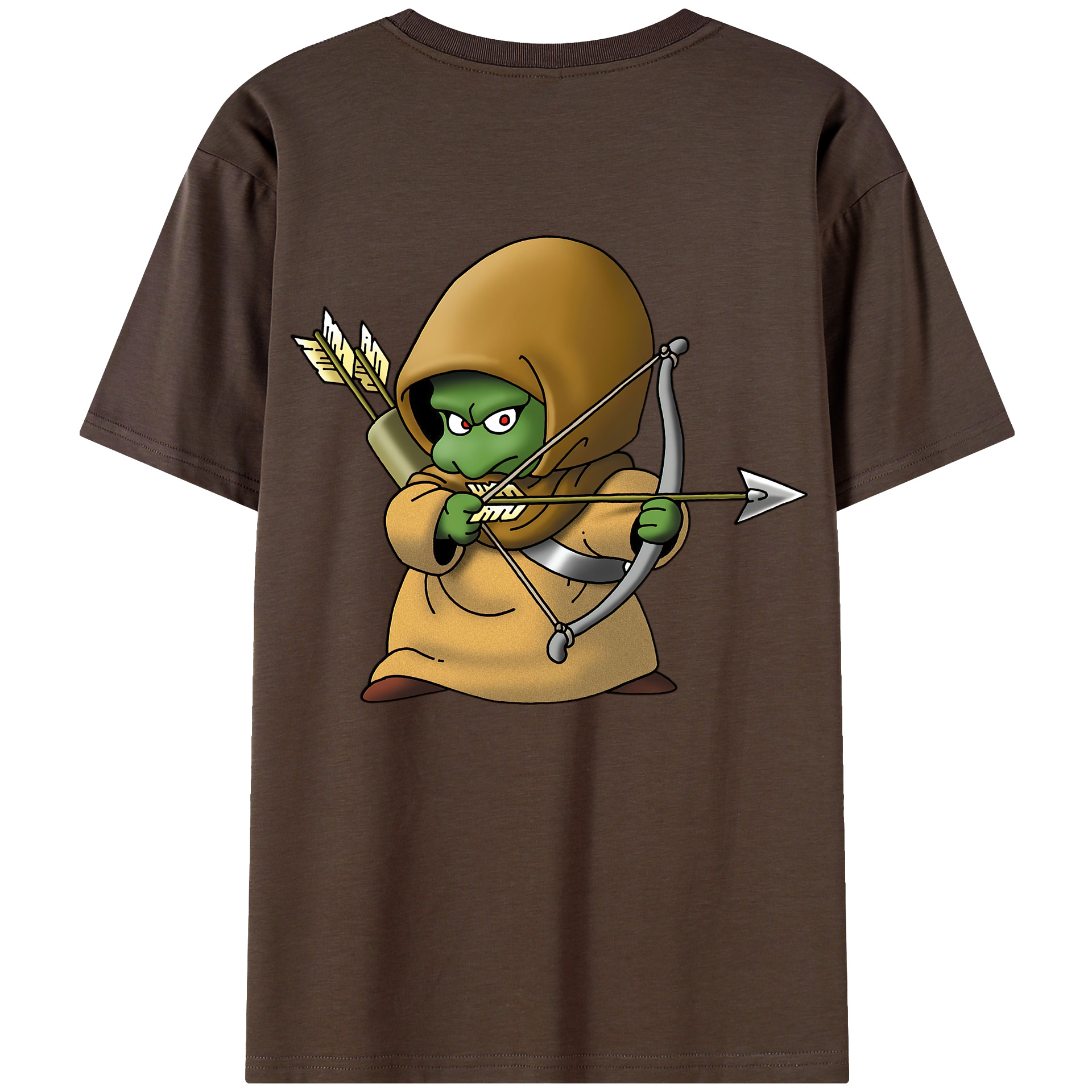 （画像用） ドラゴンクエスト Doragon Kuesuto Dragon Quest 綿100％半袖Tシャツ（背面プリント）
