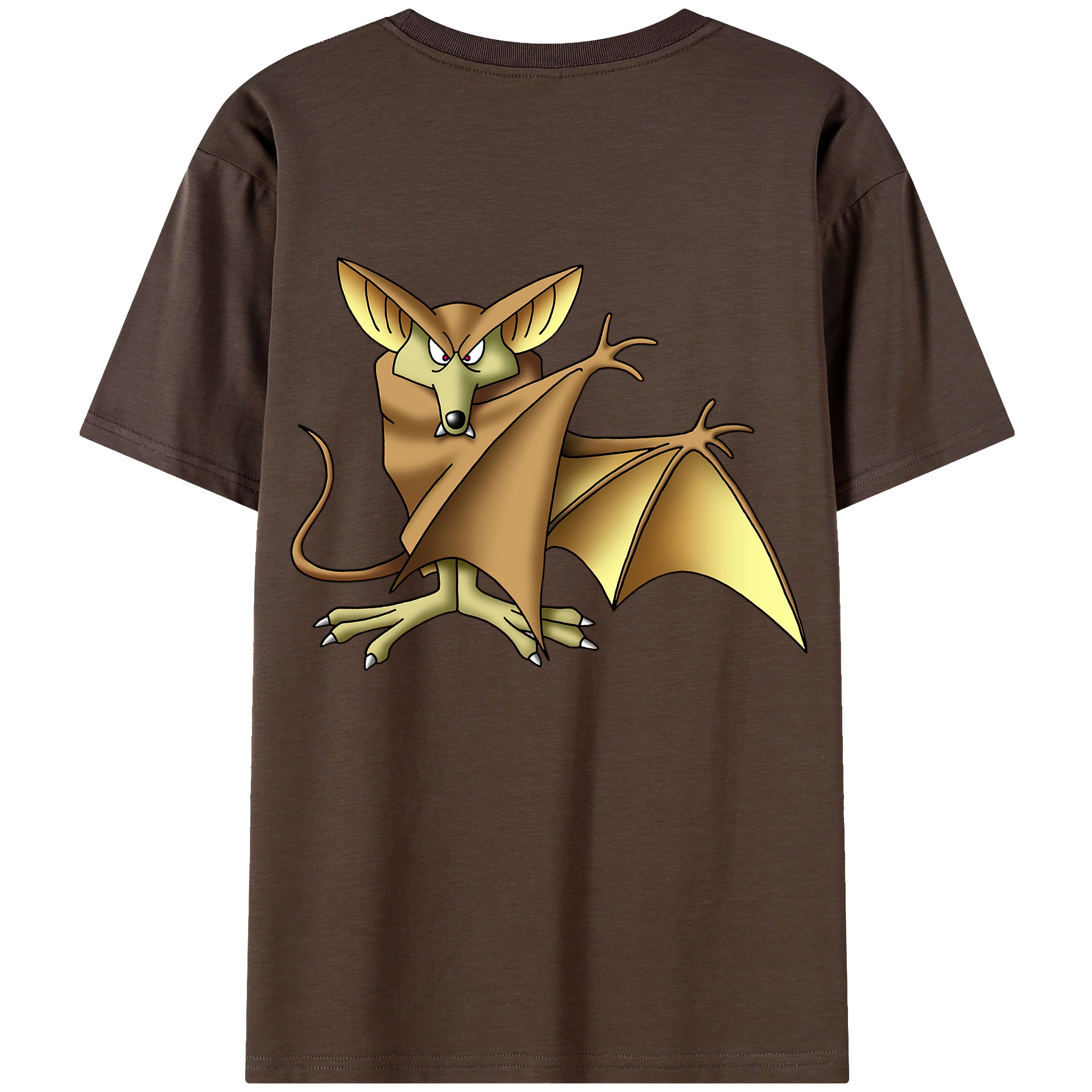 （画像用） ドラゴンクエスト Doragon Kuesuto Dragon Quest 綿100％半袖Tシャツ（背面プリント）