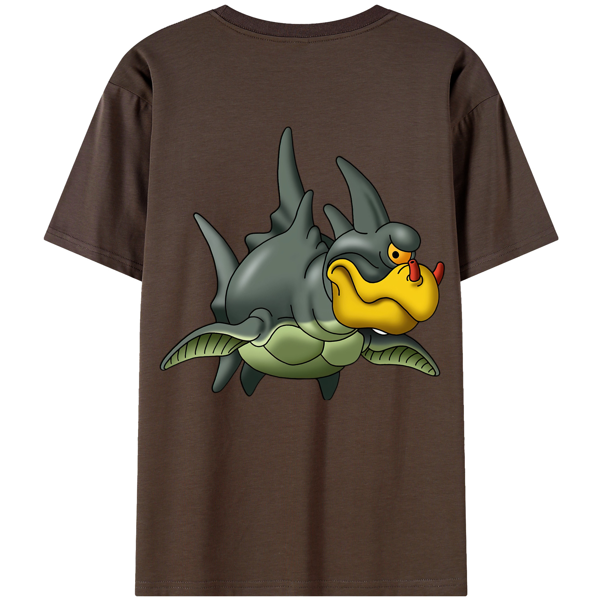 （画像用） ドラゴンクエスト Doragon Kuesuto Dragon Quest 綿100％半袖Tシャツ（背面プリント）