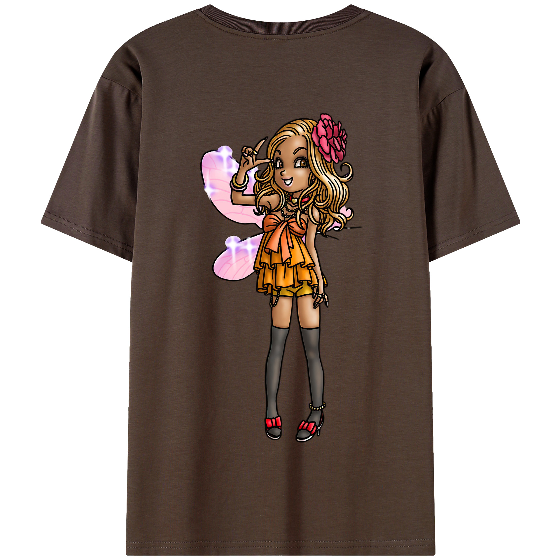 （画像用） ドラゴンクエスト Doragon Kuesuto Dragon Quest 綿100％半袖Tシャツ（背面プリント）